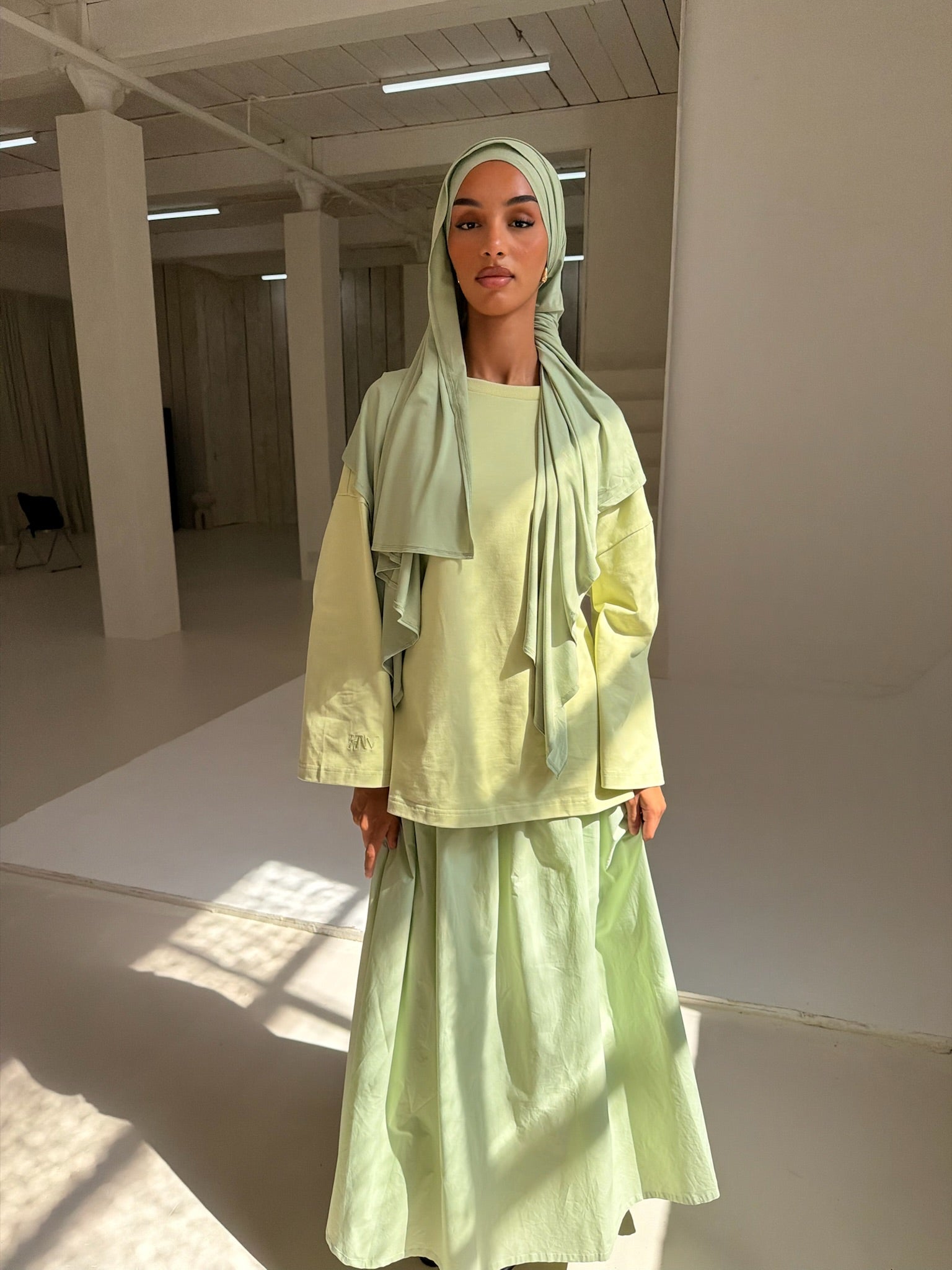 Mint Cotton Oversized Tee