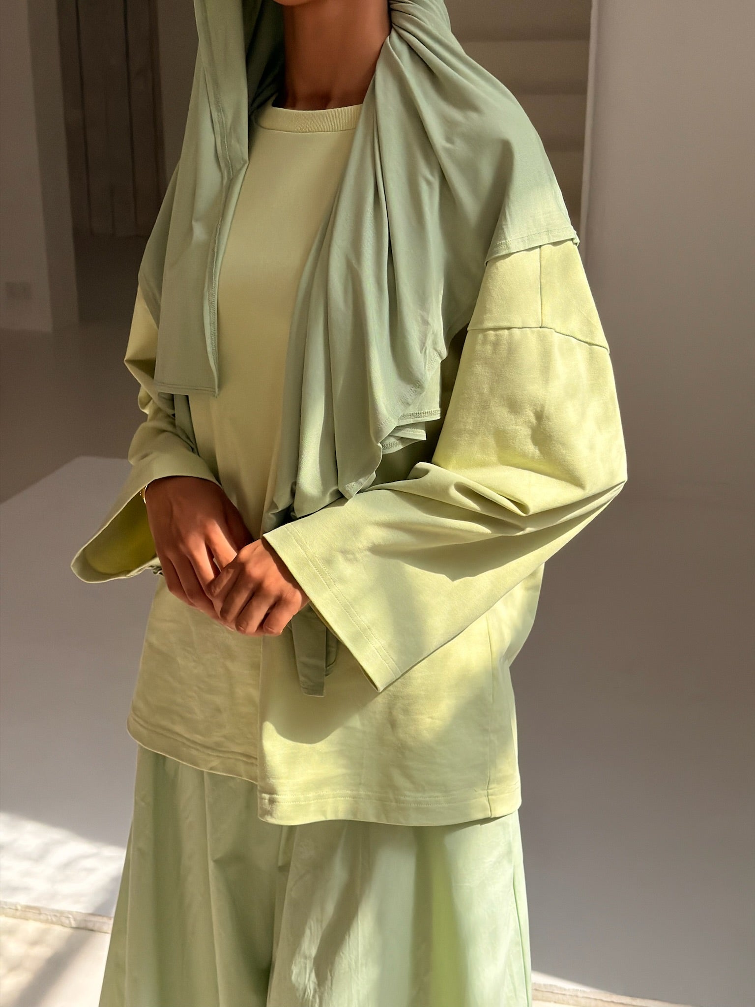 Mint Cotton Oversized Tee