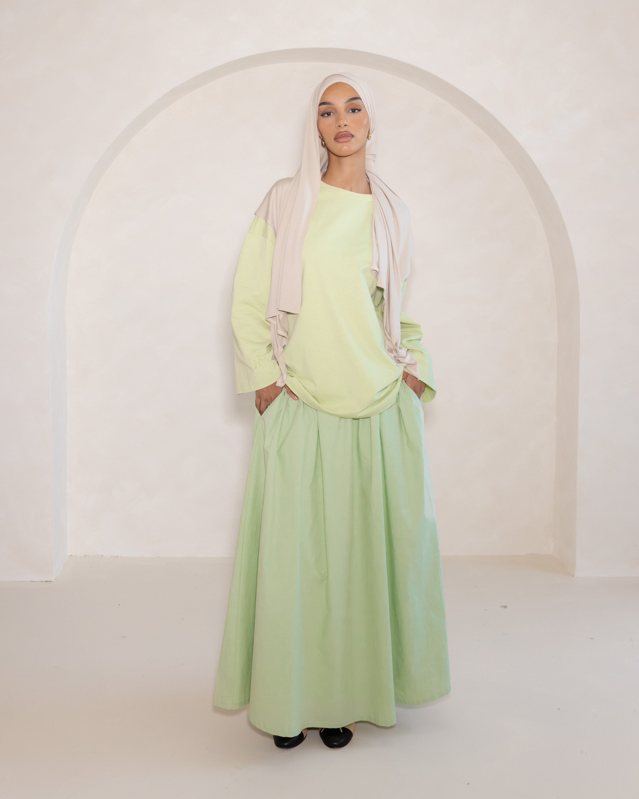Mint Cotton Oversized Tee