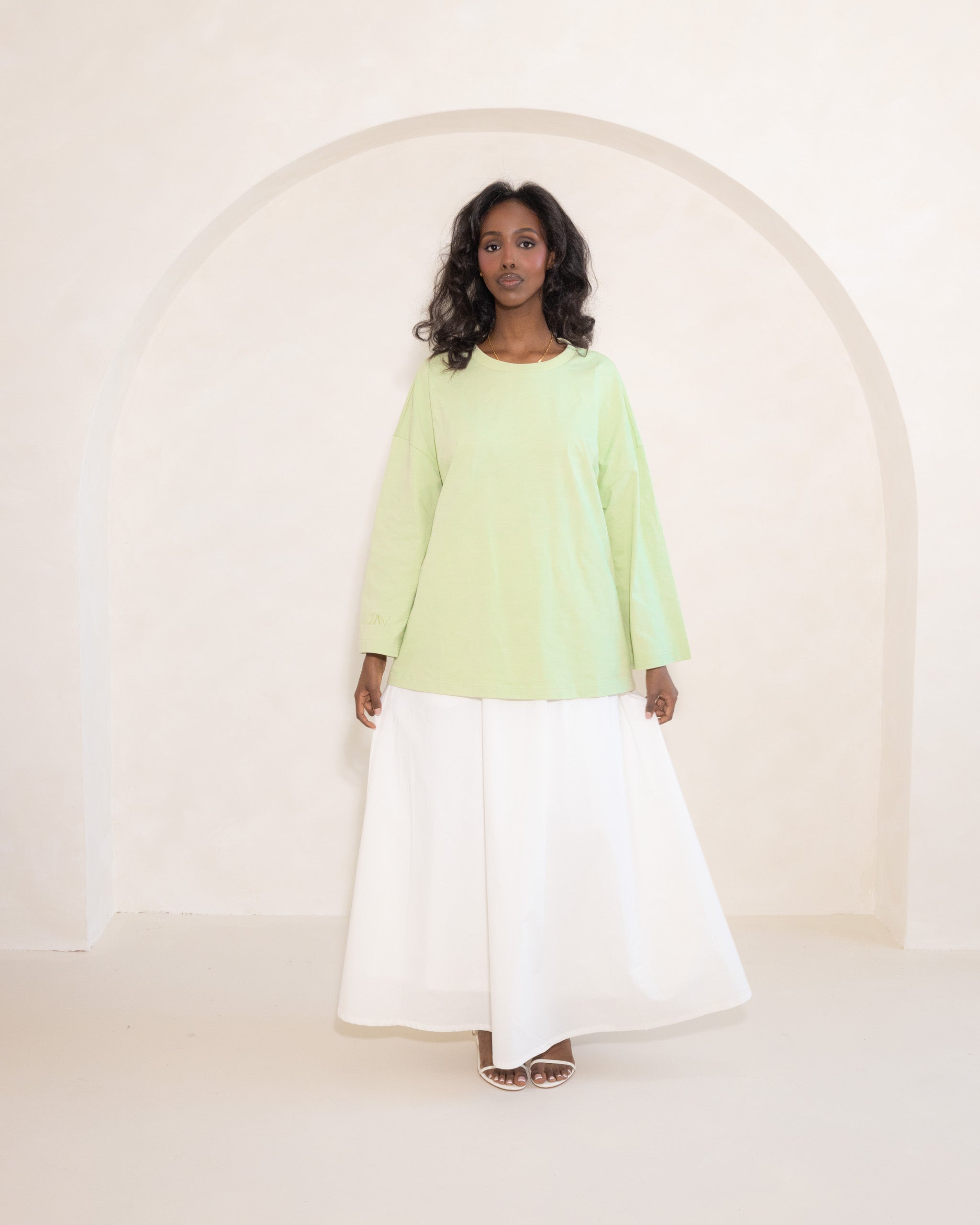 Mint Cotton Oversized Tee