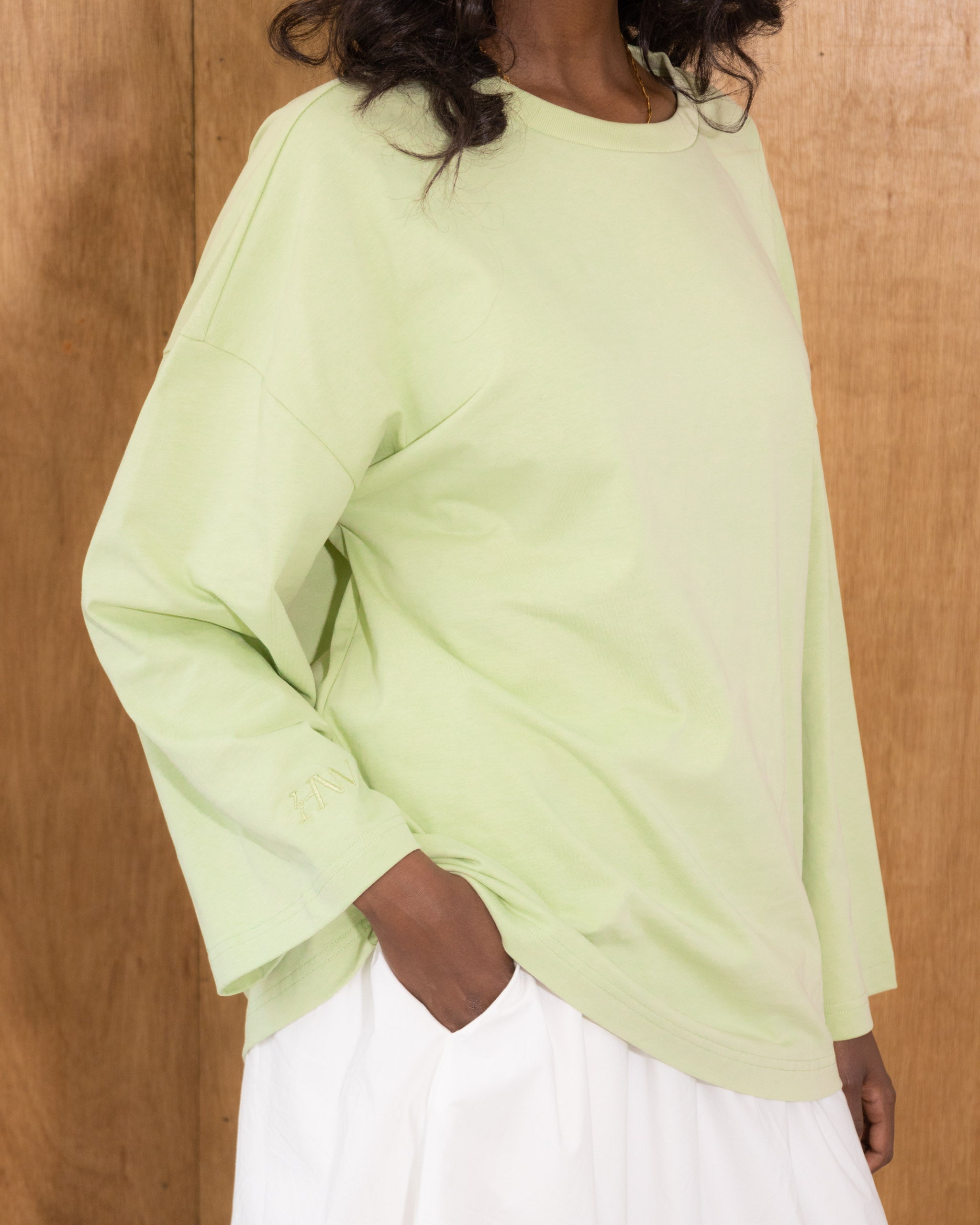 Mint Cotton Oversized Tee