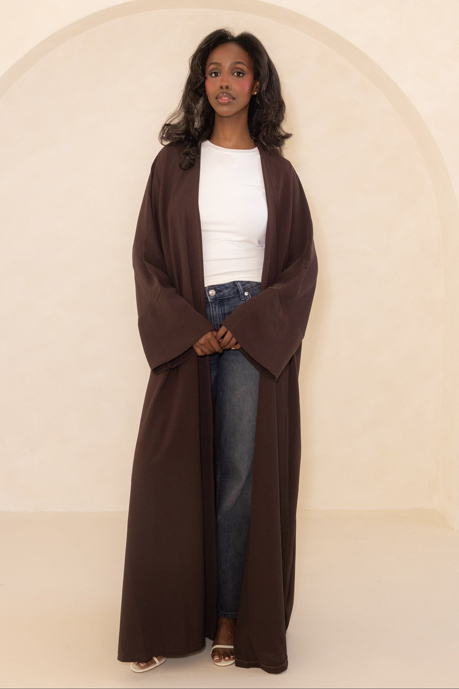 Espresso Open Abaya