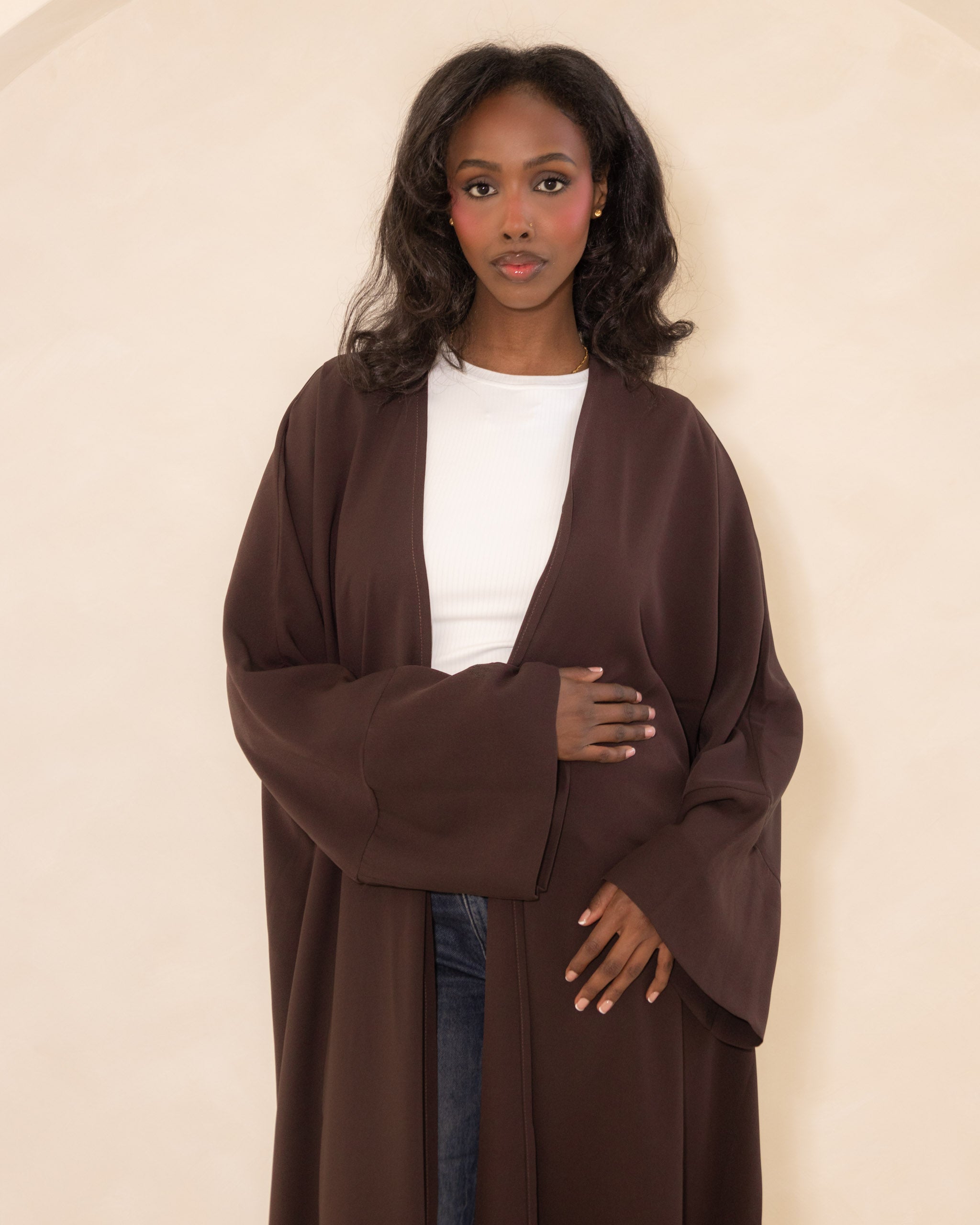 Espresso Open Abaya