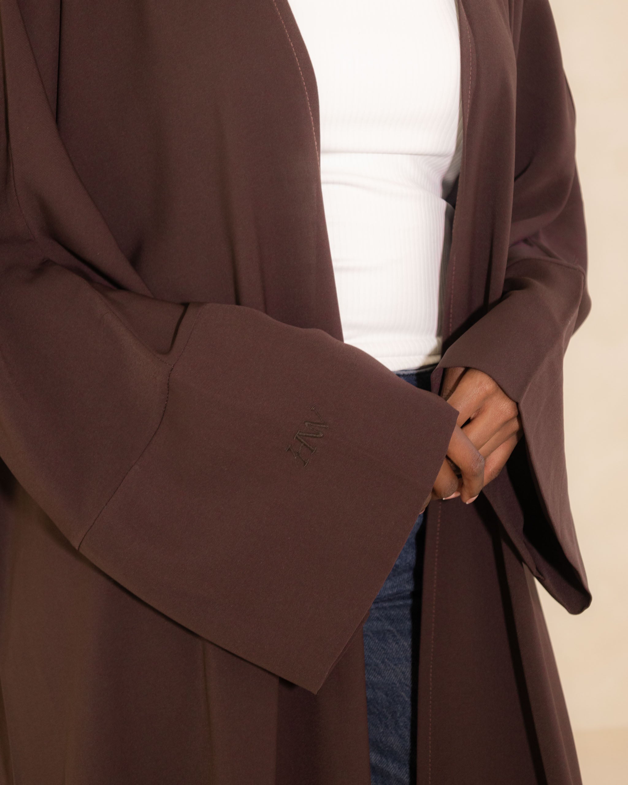 Espresso Open Abaya