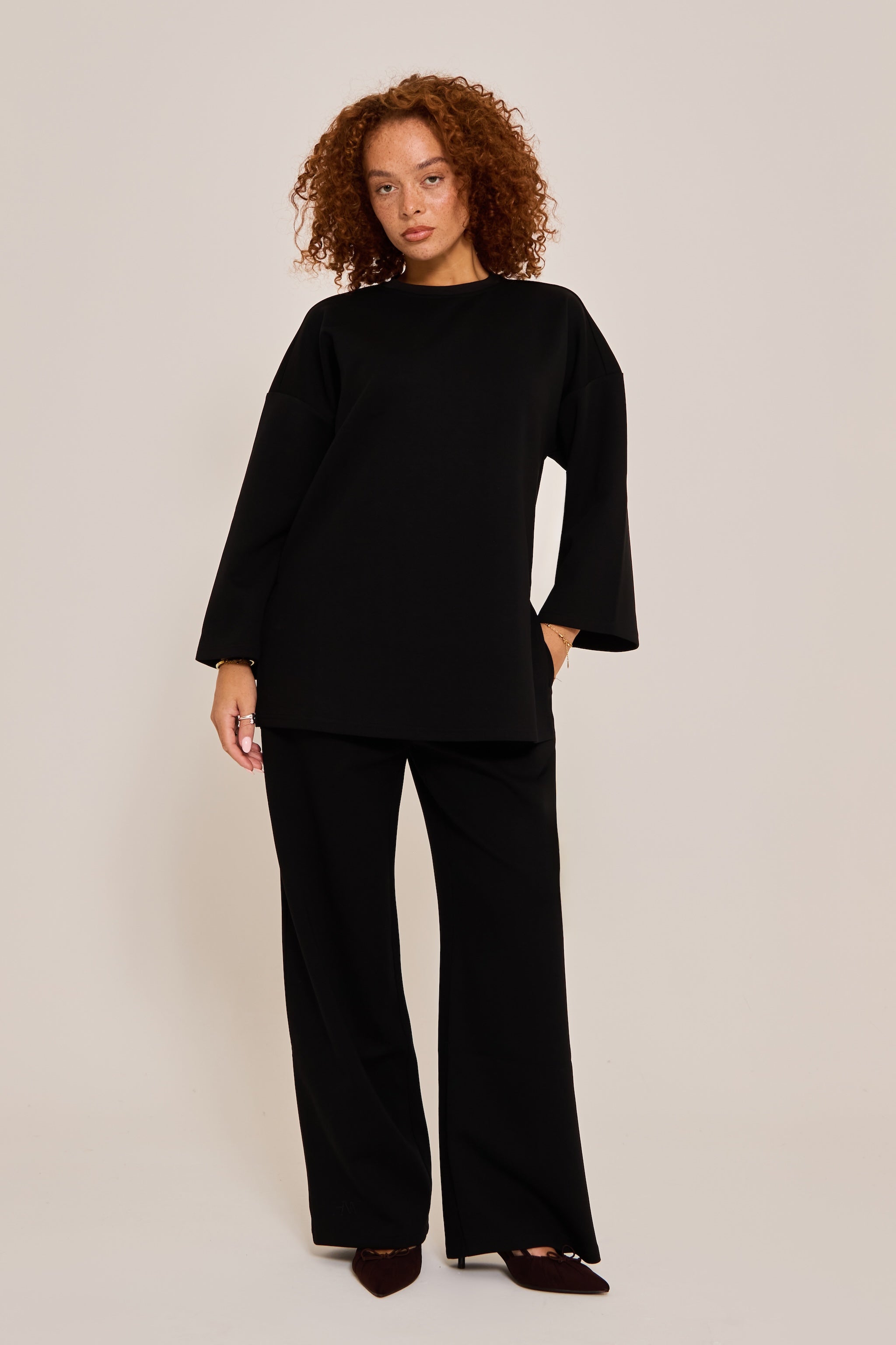 Black Essential Trousers