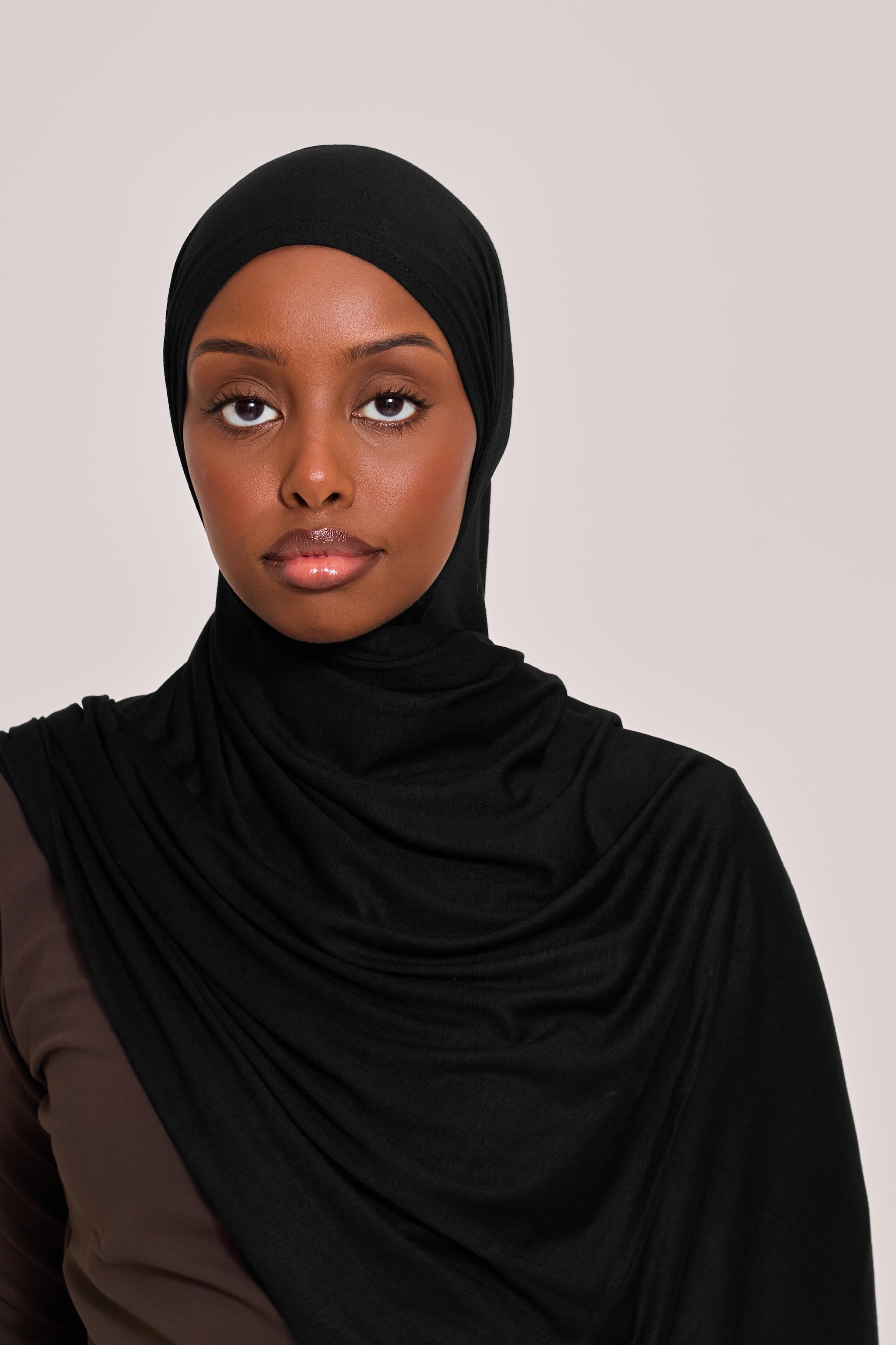 Black Cotton Jersey Hijab
