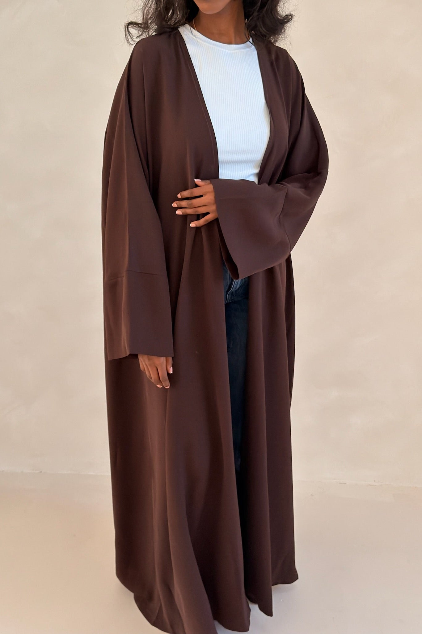 Espresso Open Abaya