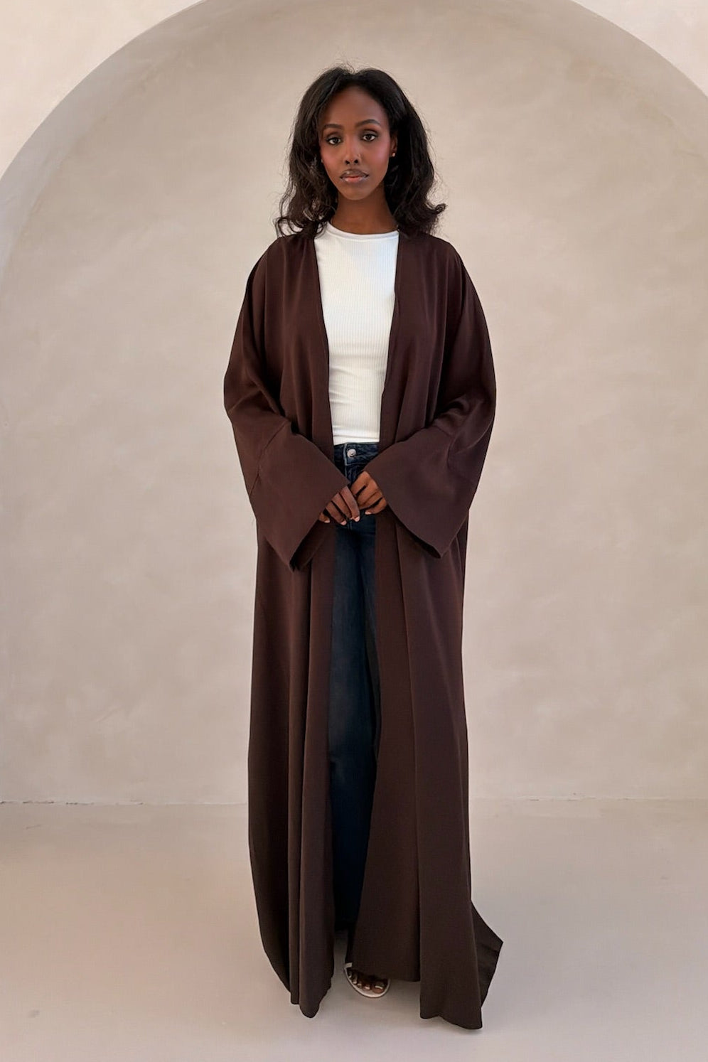 Espresso Open Abaya