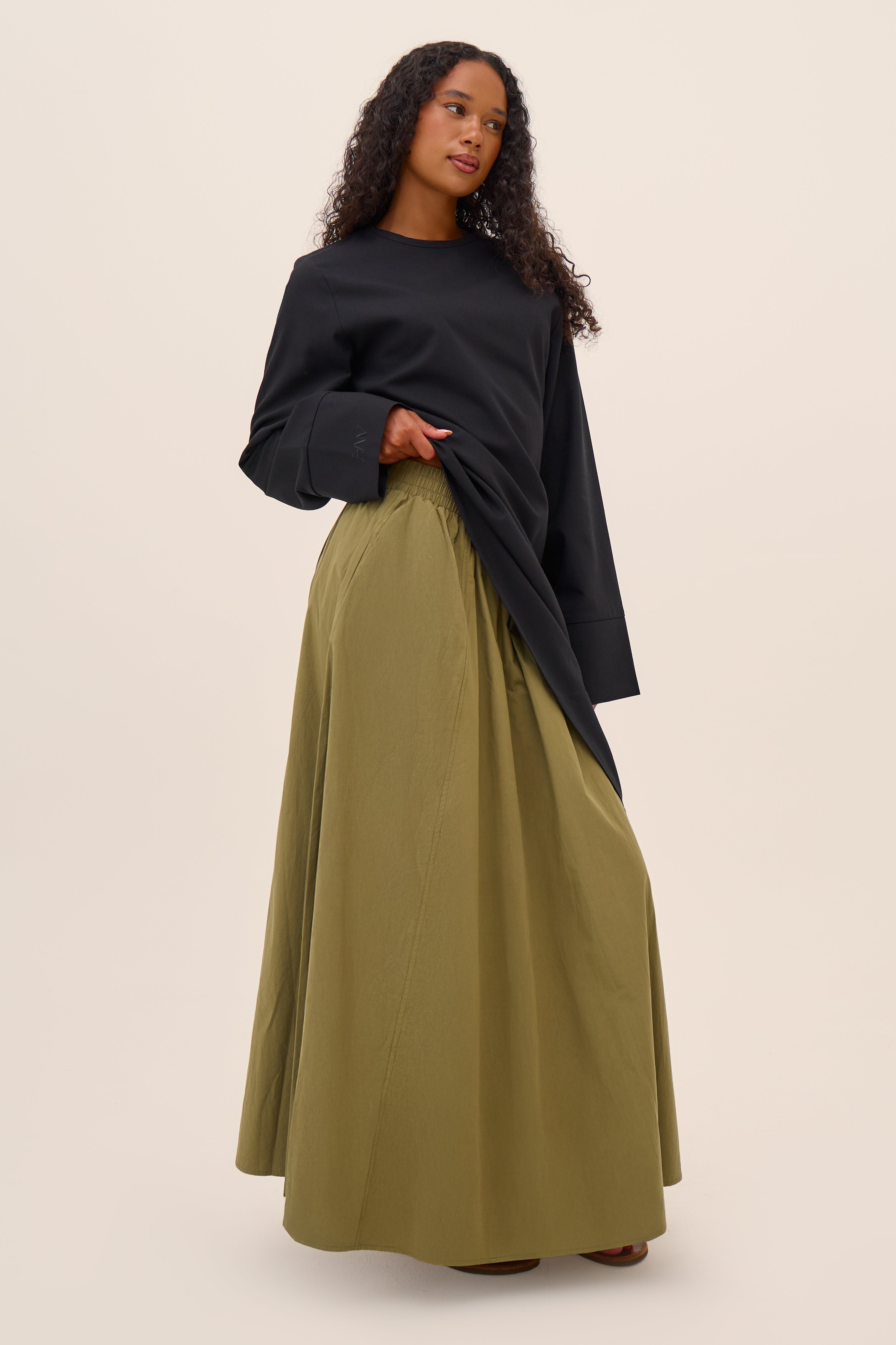 Poplin Cotton Skirt