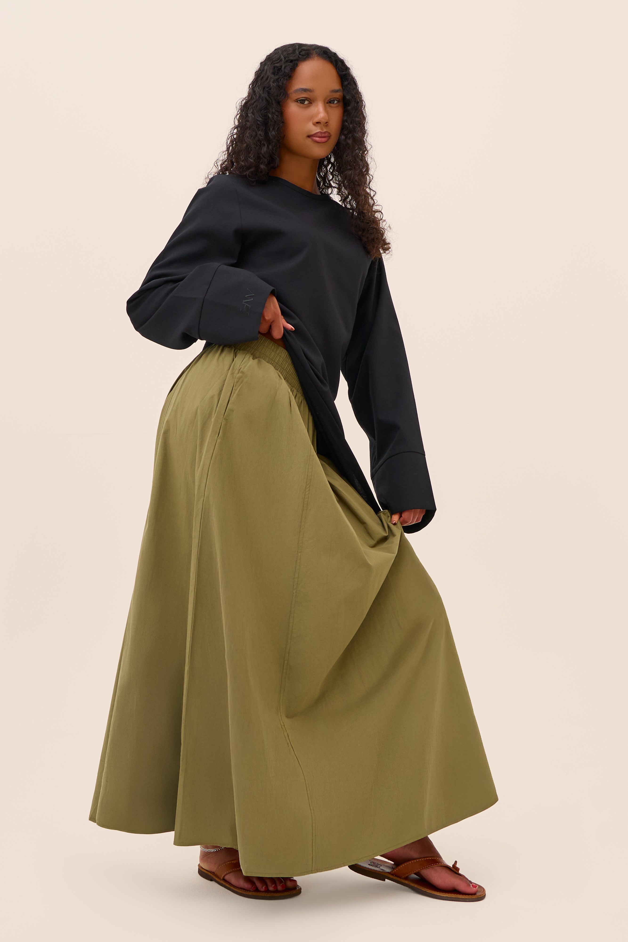 Poplin Cotton Skirt