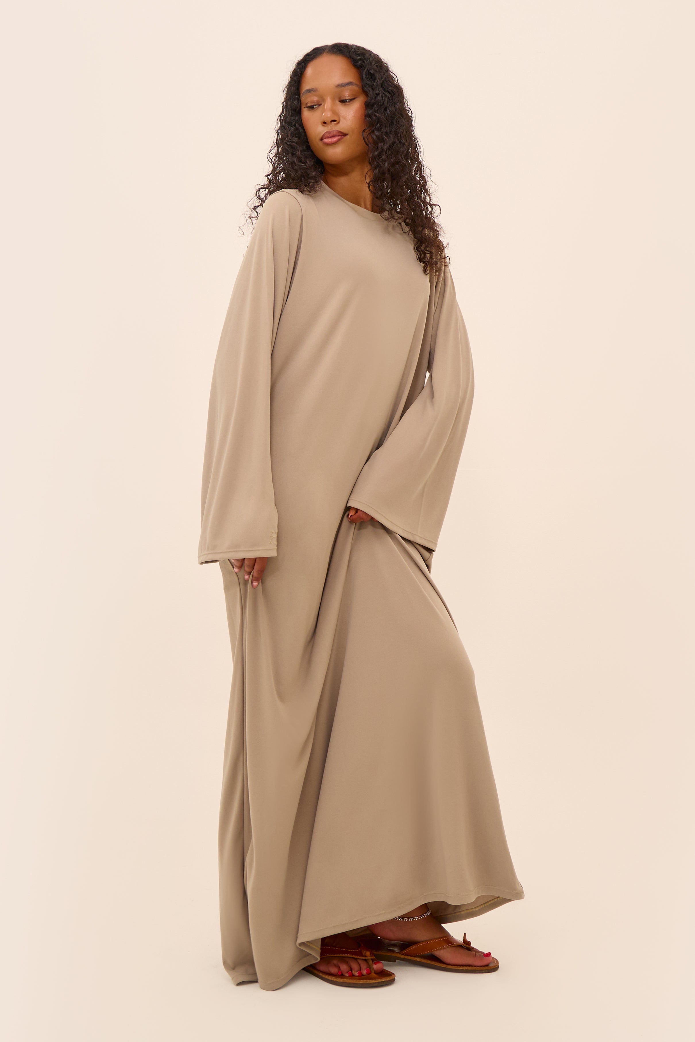 Mink Basic Jersey Abaya