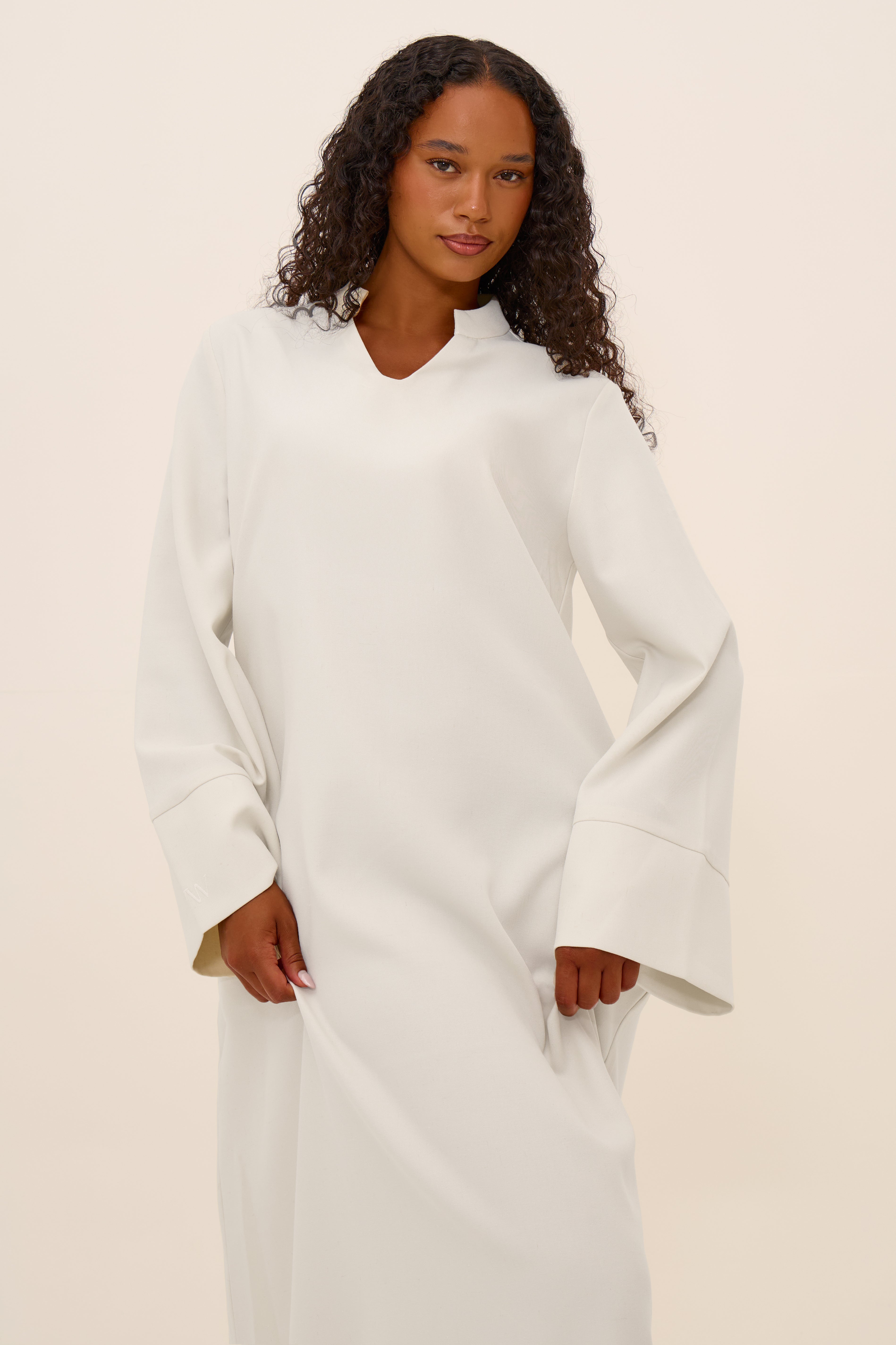 V Neck Abaya