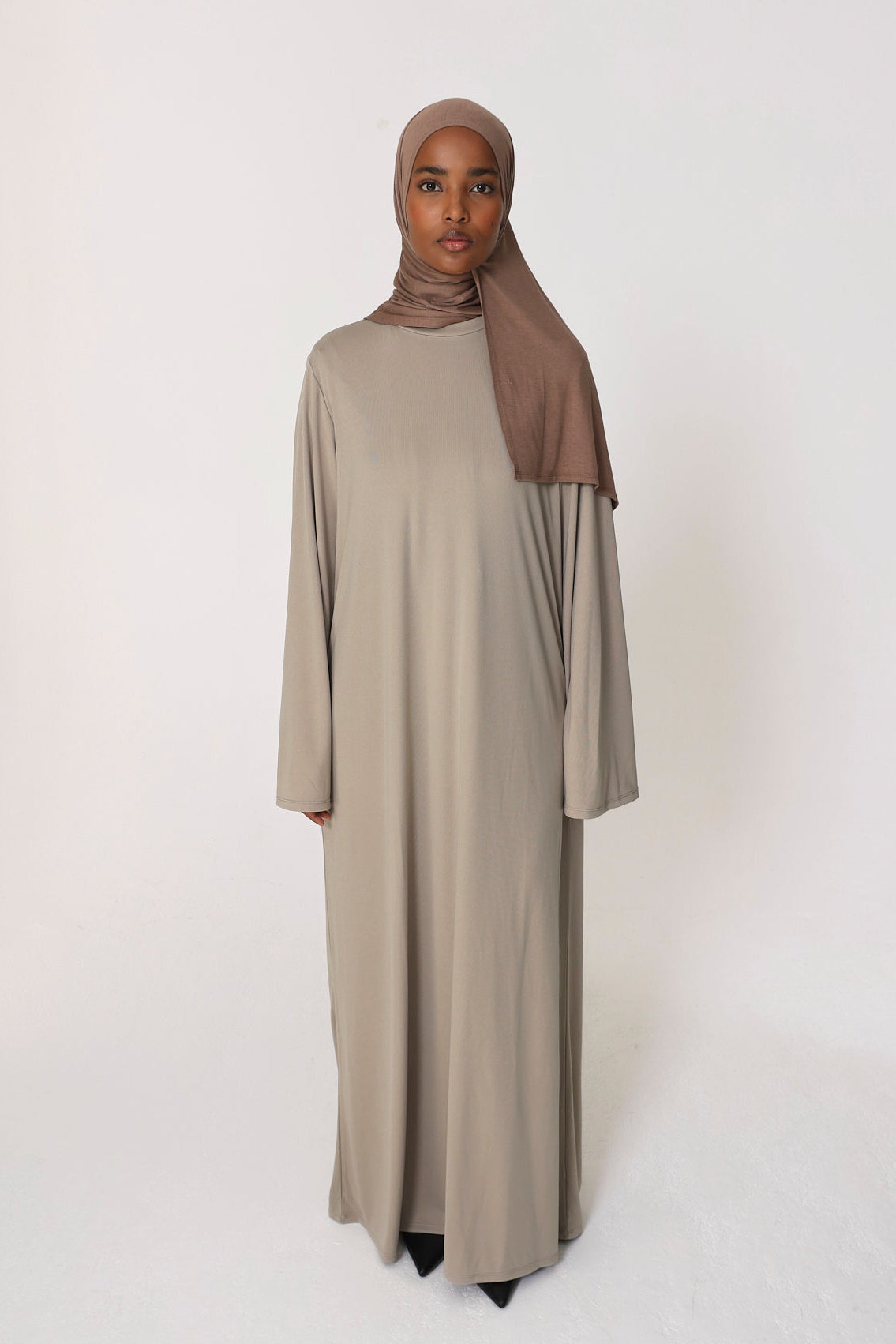 Mink Basic Jersey Abaya
