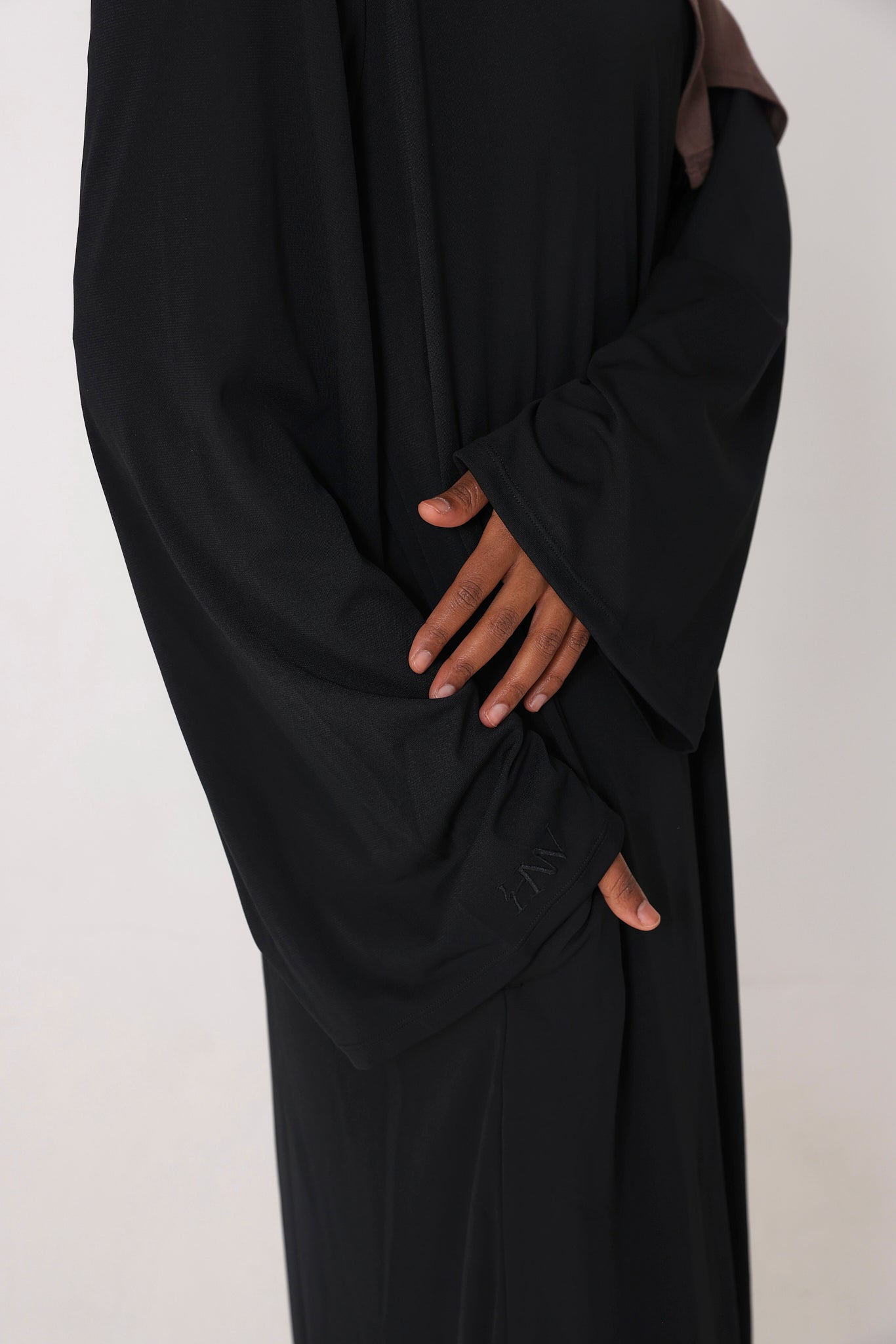 Black Basic Jersey Abaya