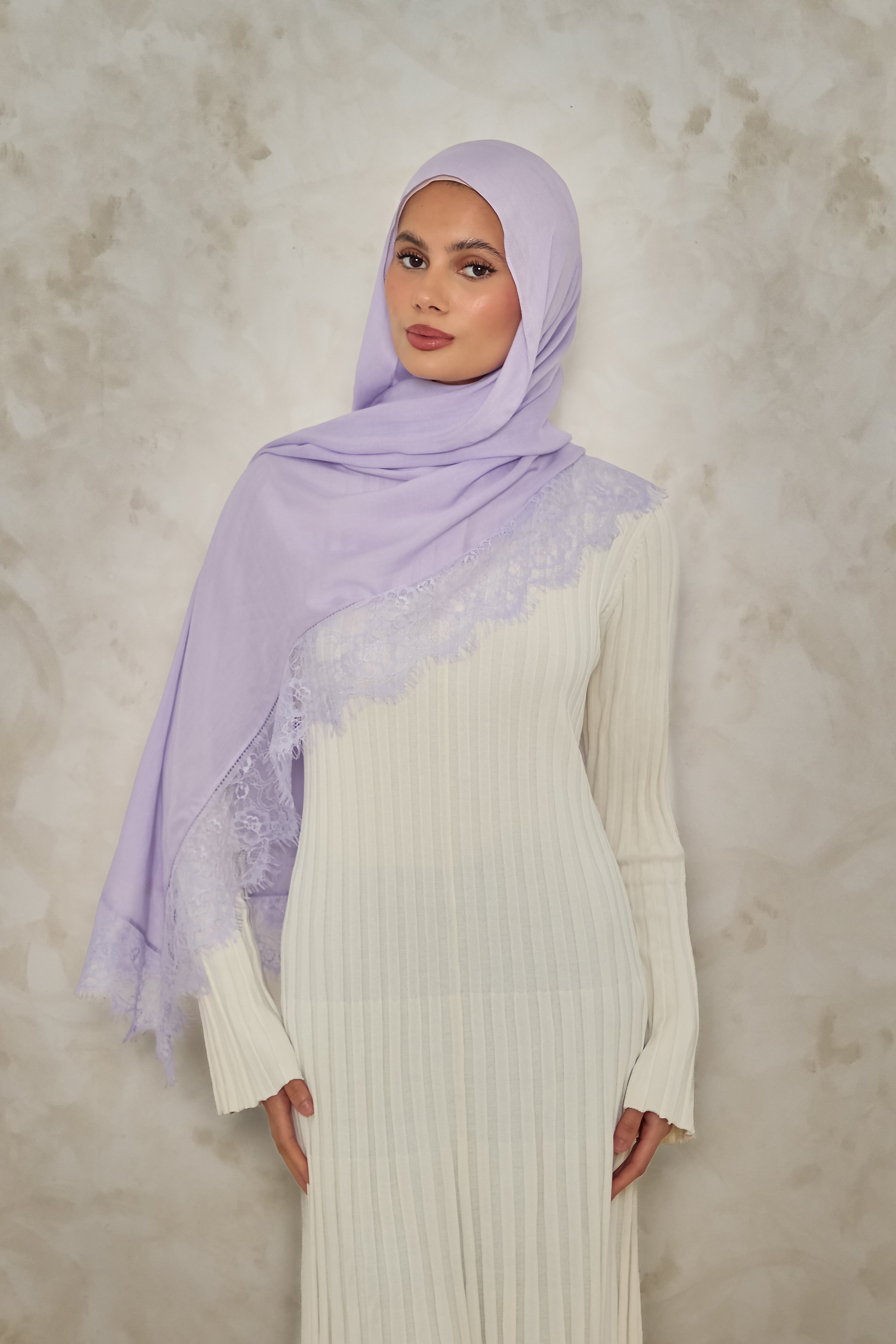 Pastel Lace Modal Hijab