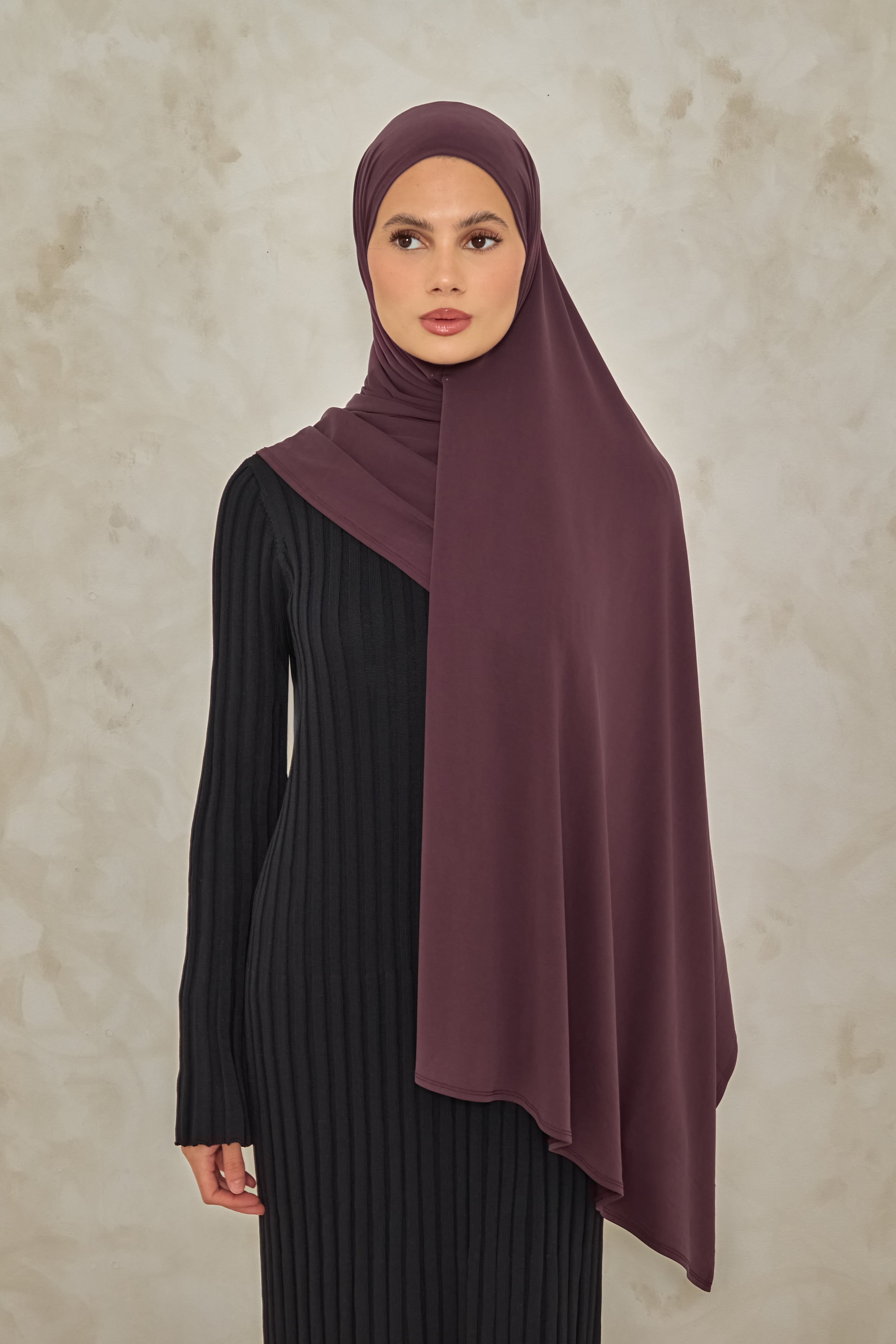 Plum Cloud Jersey Hijab