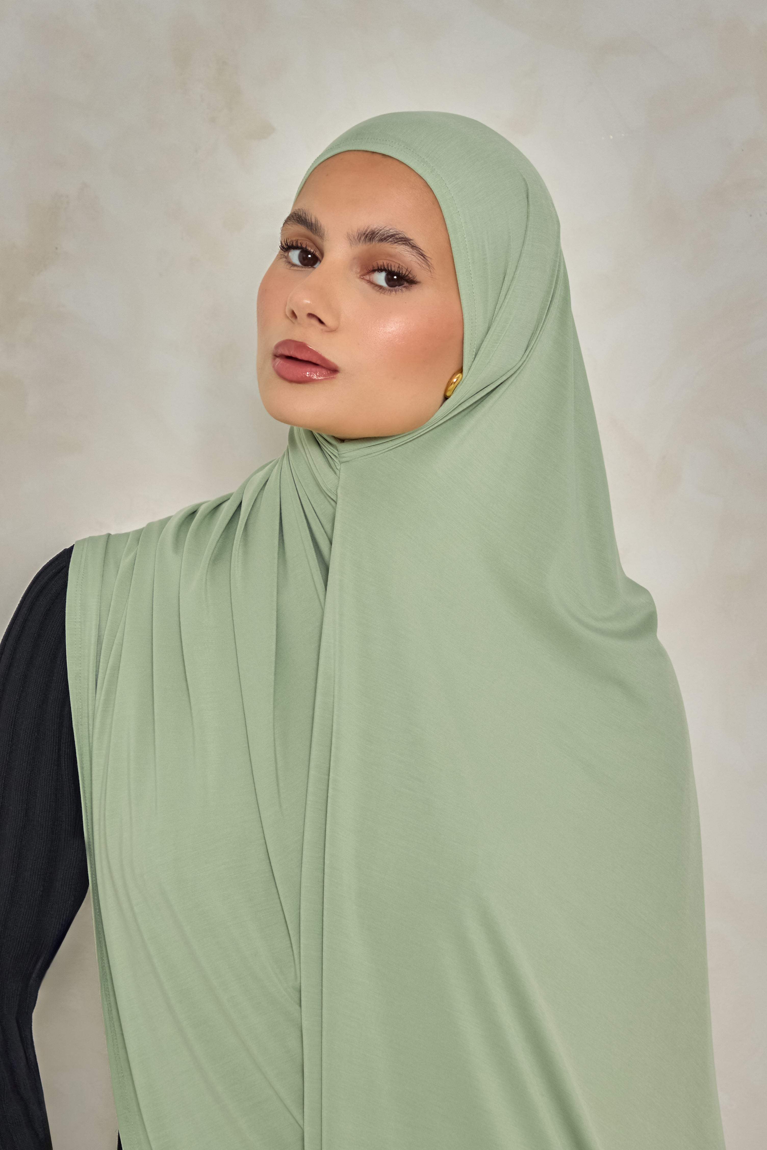 Sage Bamboo Jersey Hijab