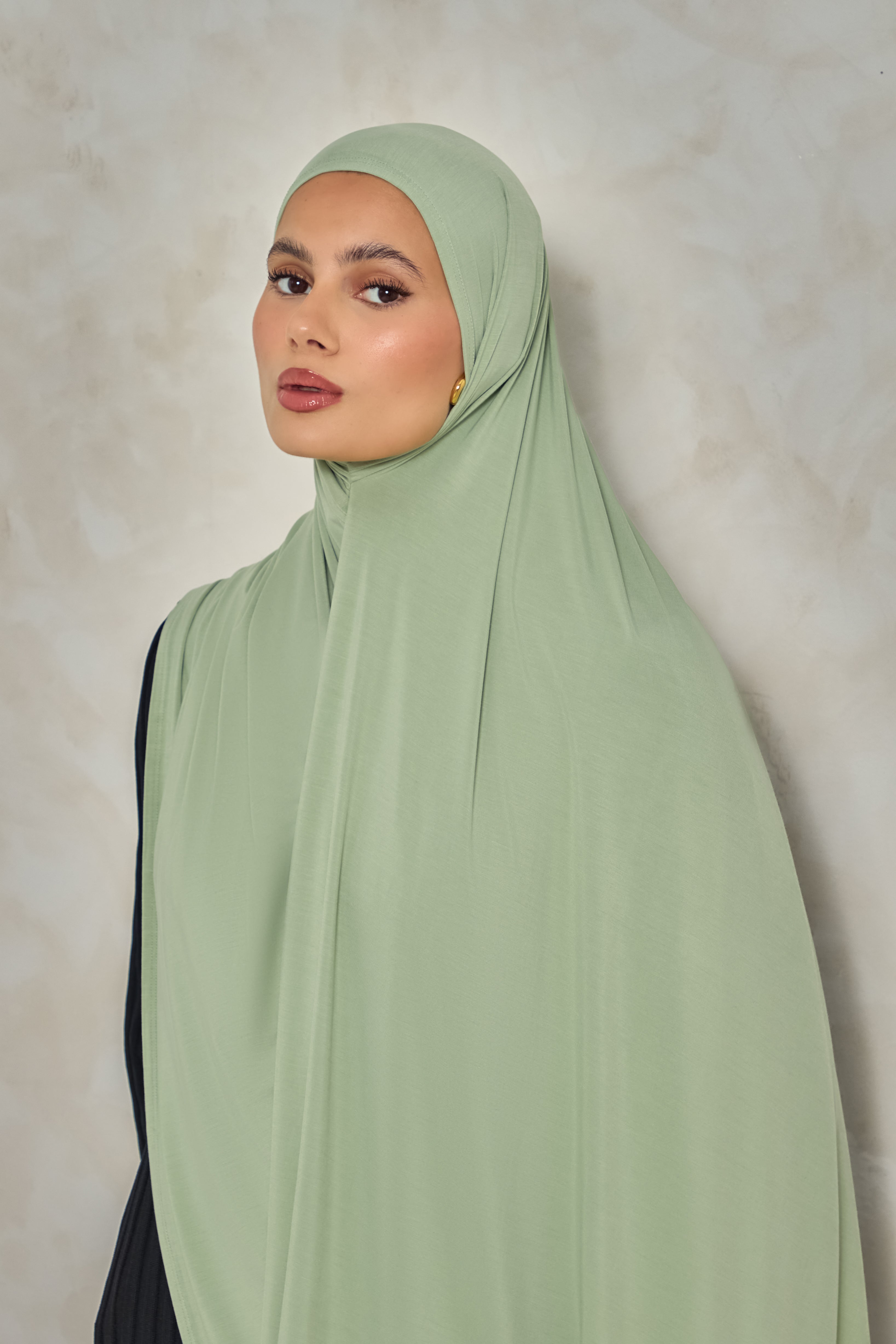 Sage Bamboo Jersey Hijab