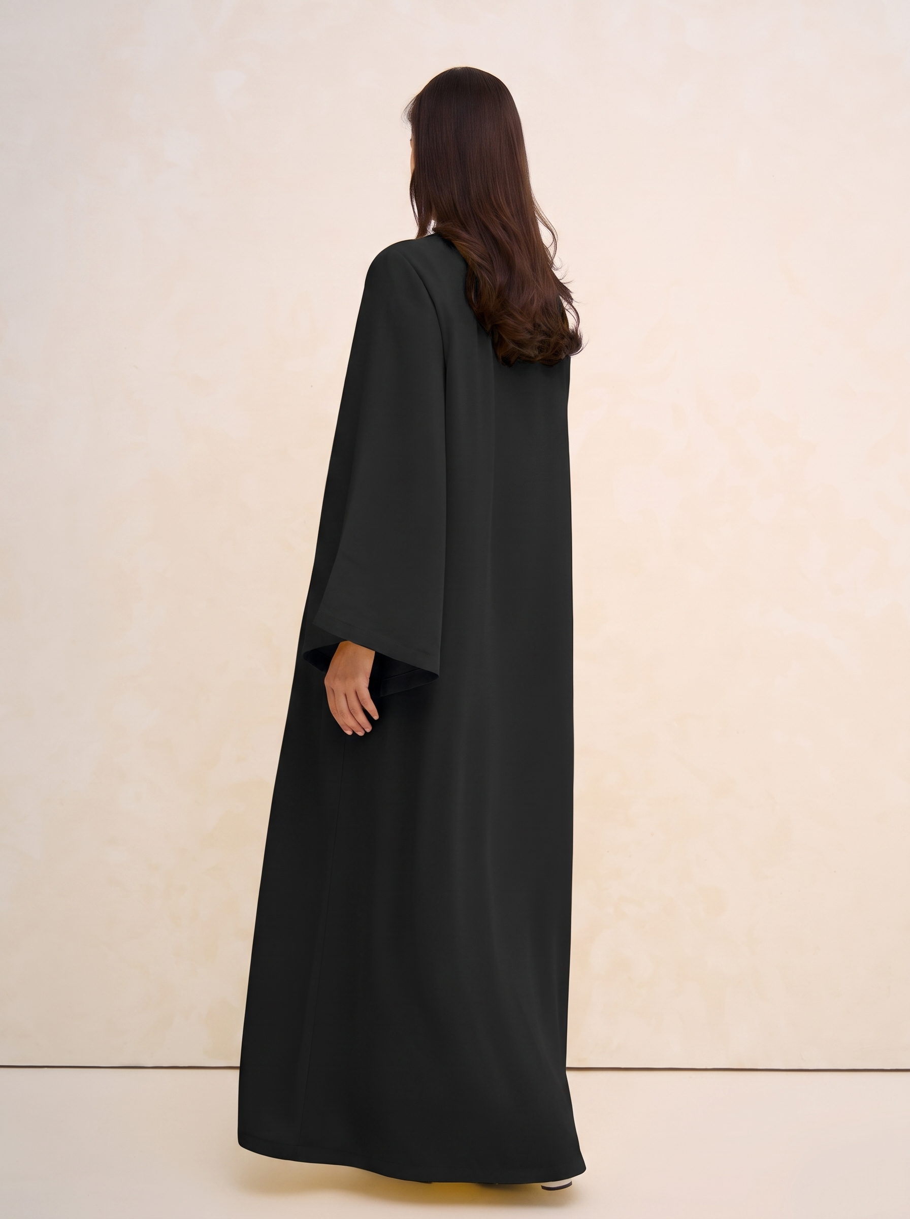 Black Spanish Sleeve Abaya