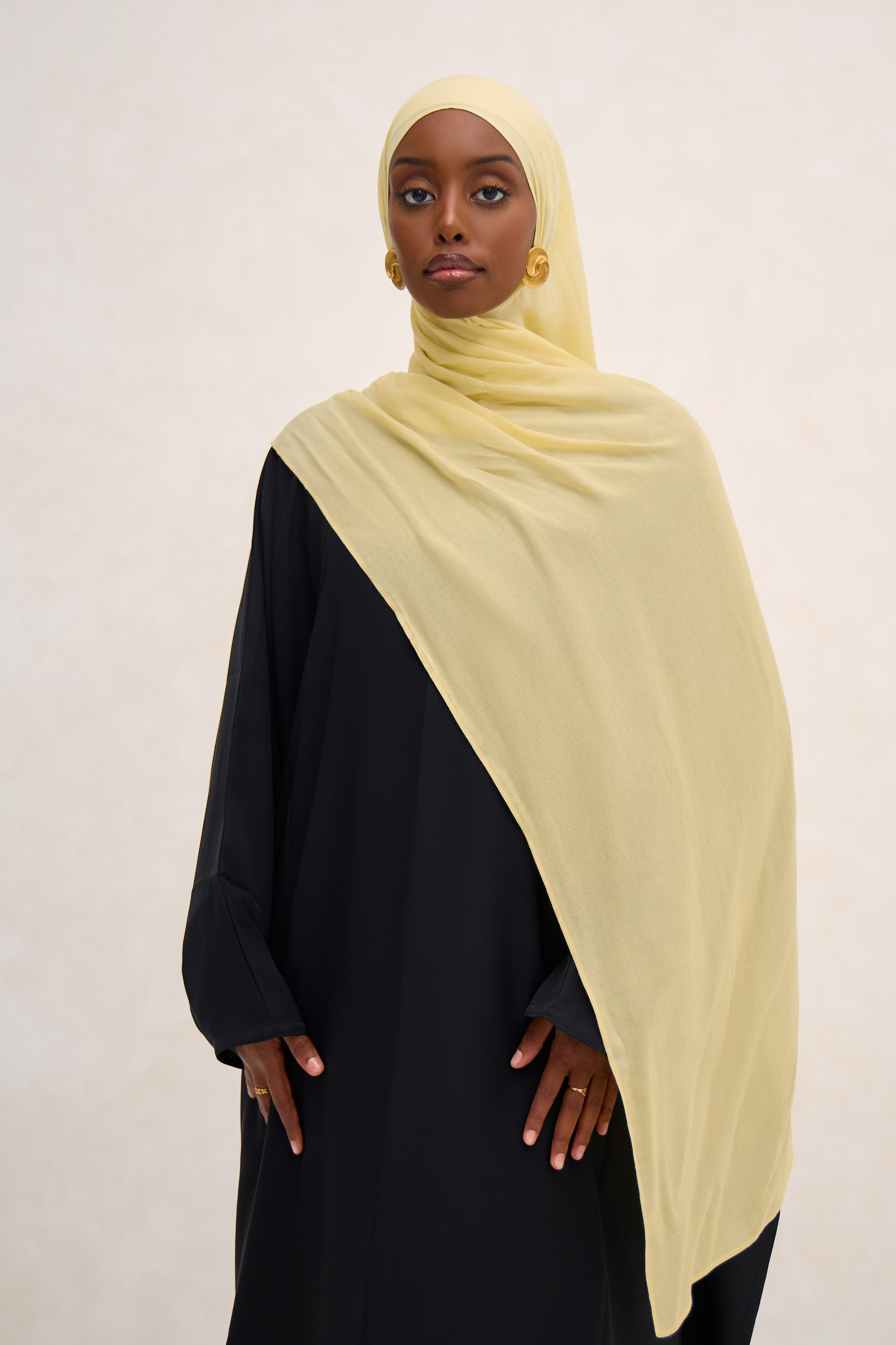 Butter Yellow Modal Hijab