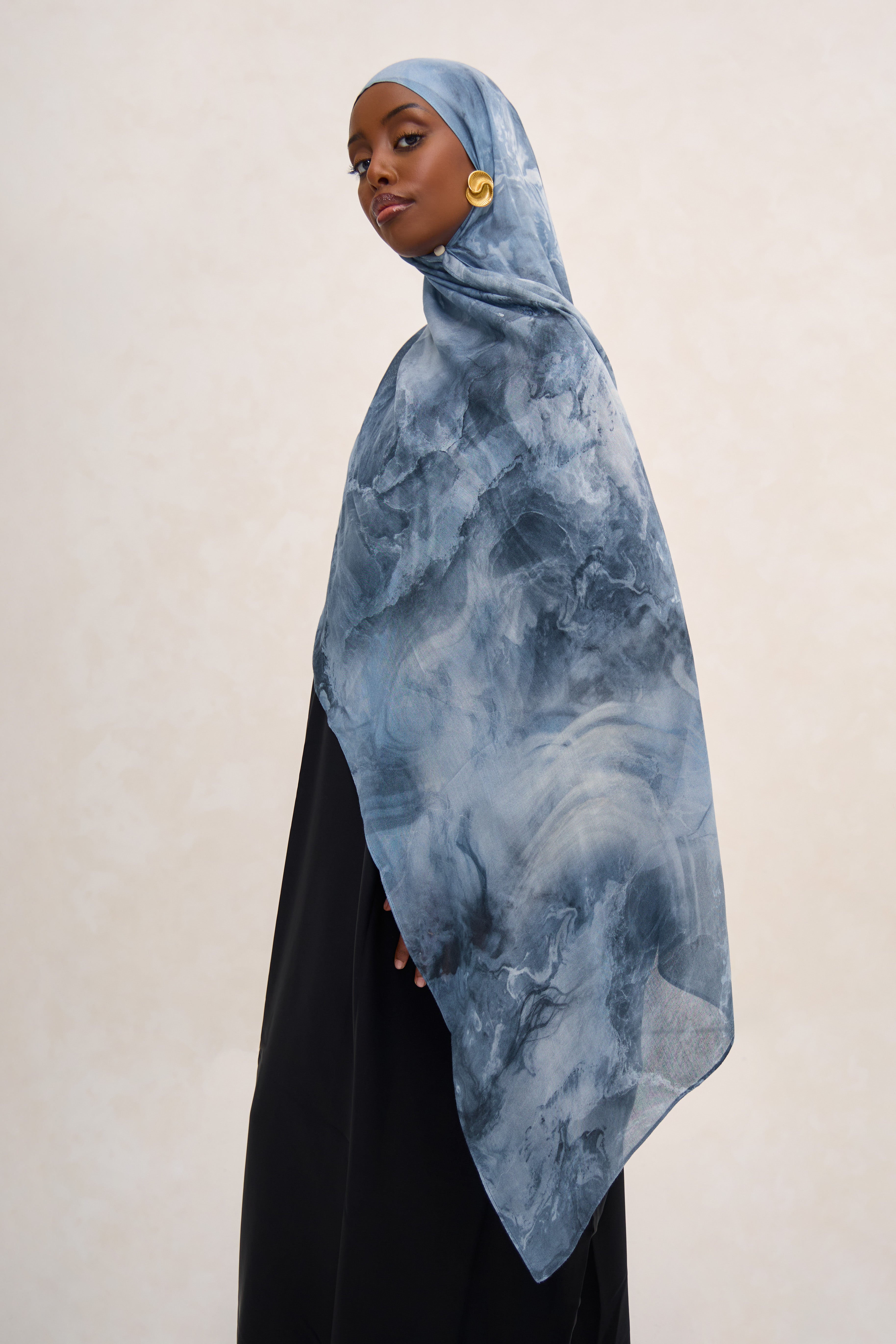 Blue Marble Modal Hijab