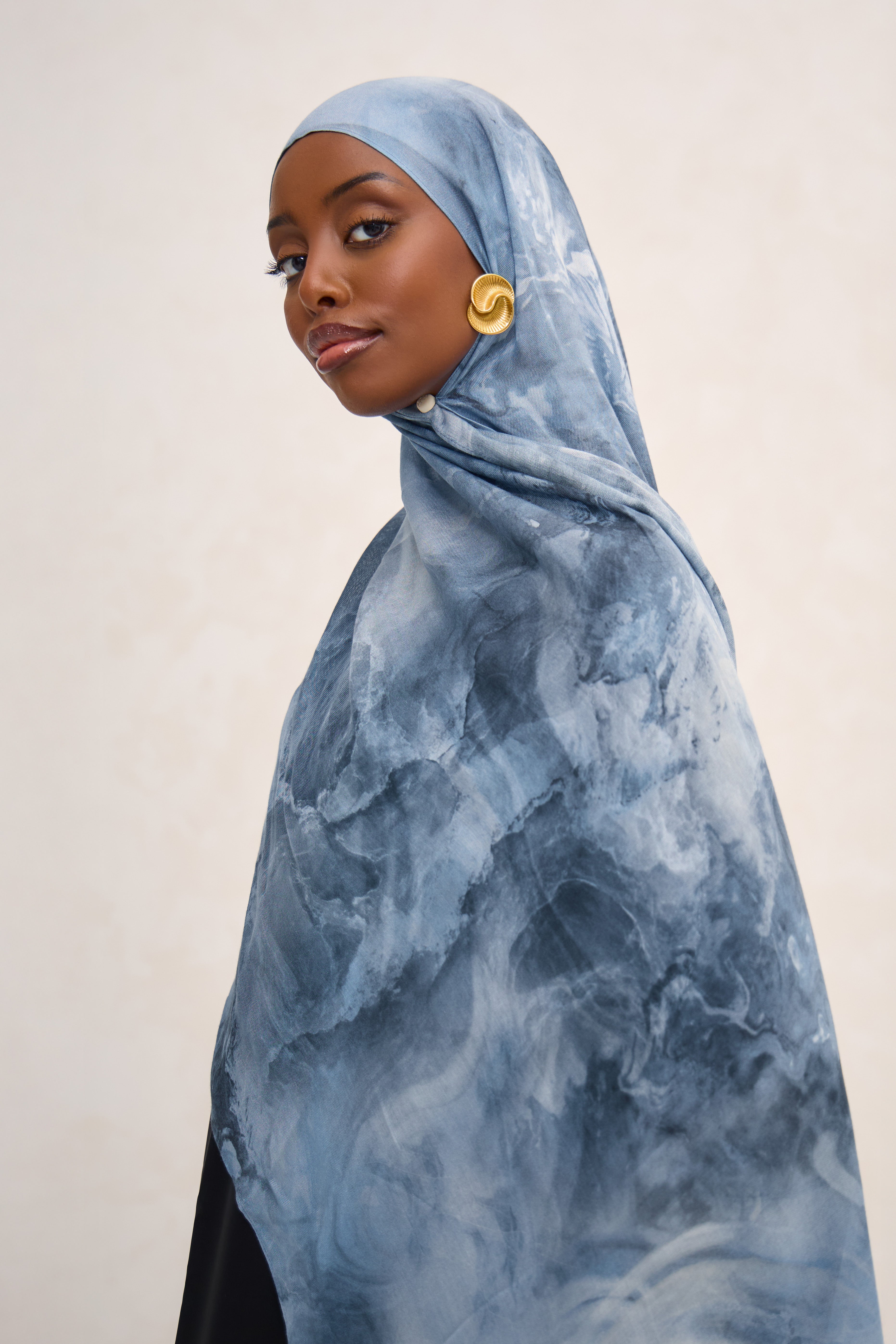 Blue Marble Modal Hijab