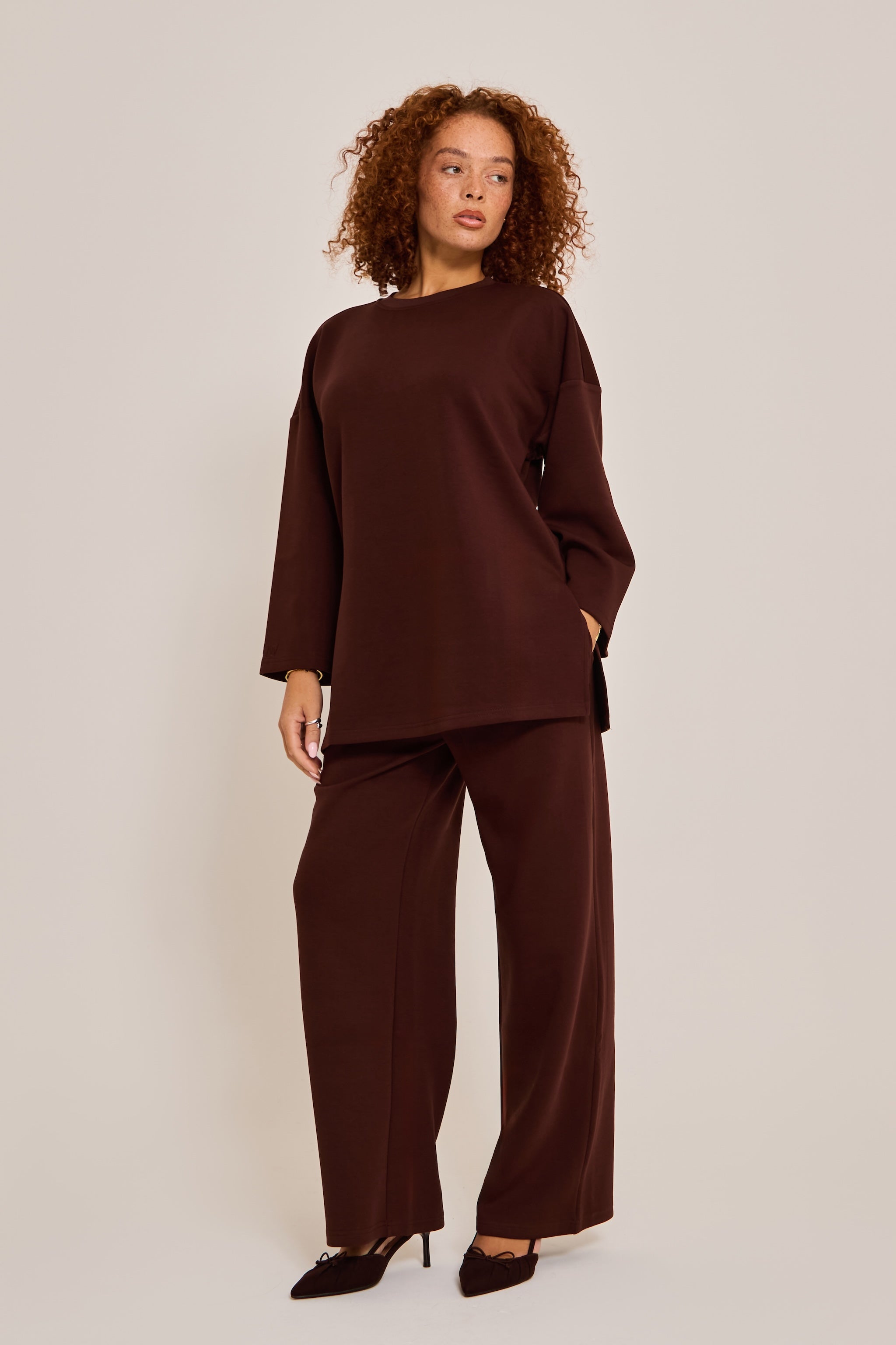 Dark Brown Essential Trousers