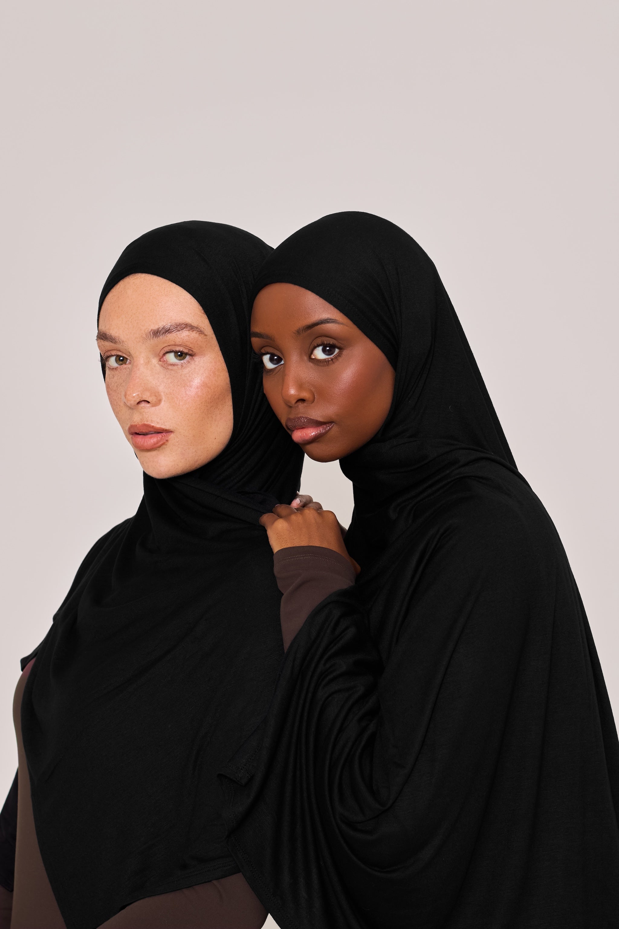 Black Cotton Jersey Hijab