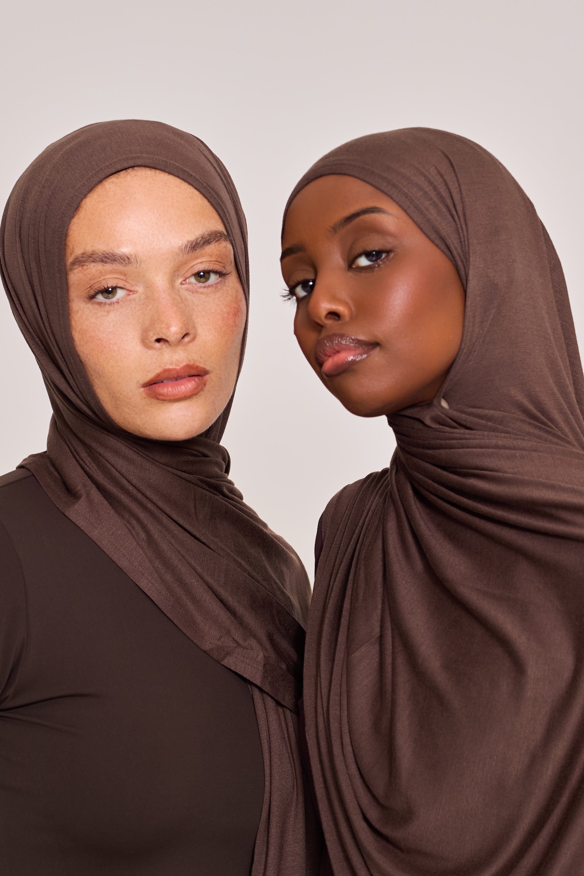 Chocolate Cotton Jersey Hijab