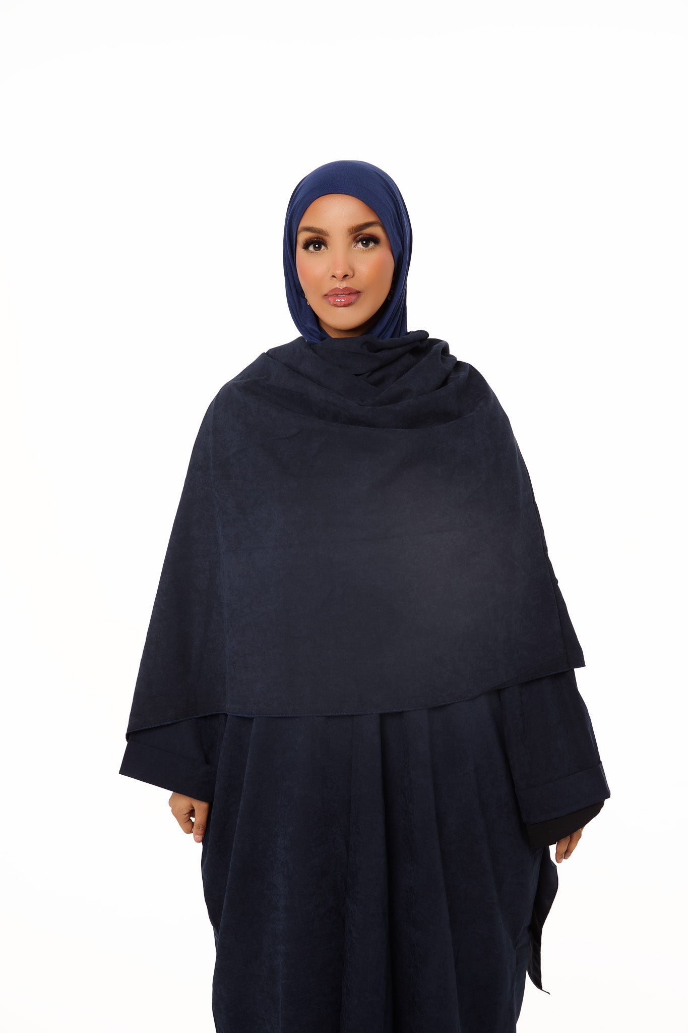 Midnight Scarf Open Abaya