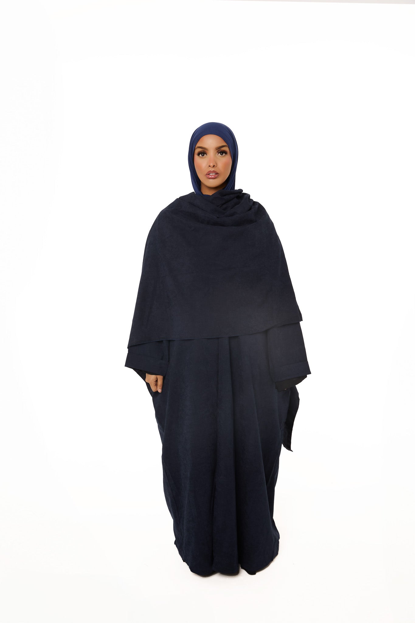 Midnight Scarf Open Abaya