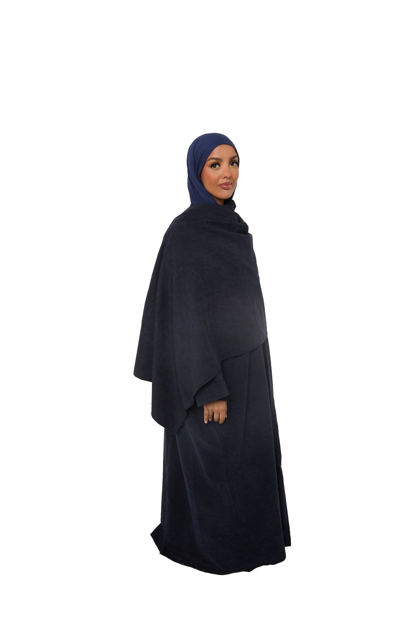 Midnight Scarf Open Abaya