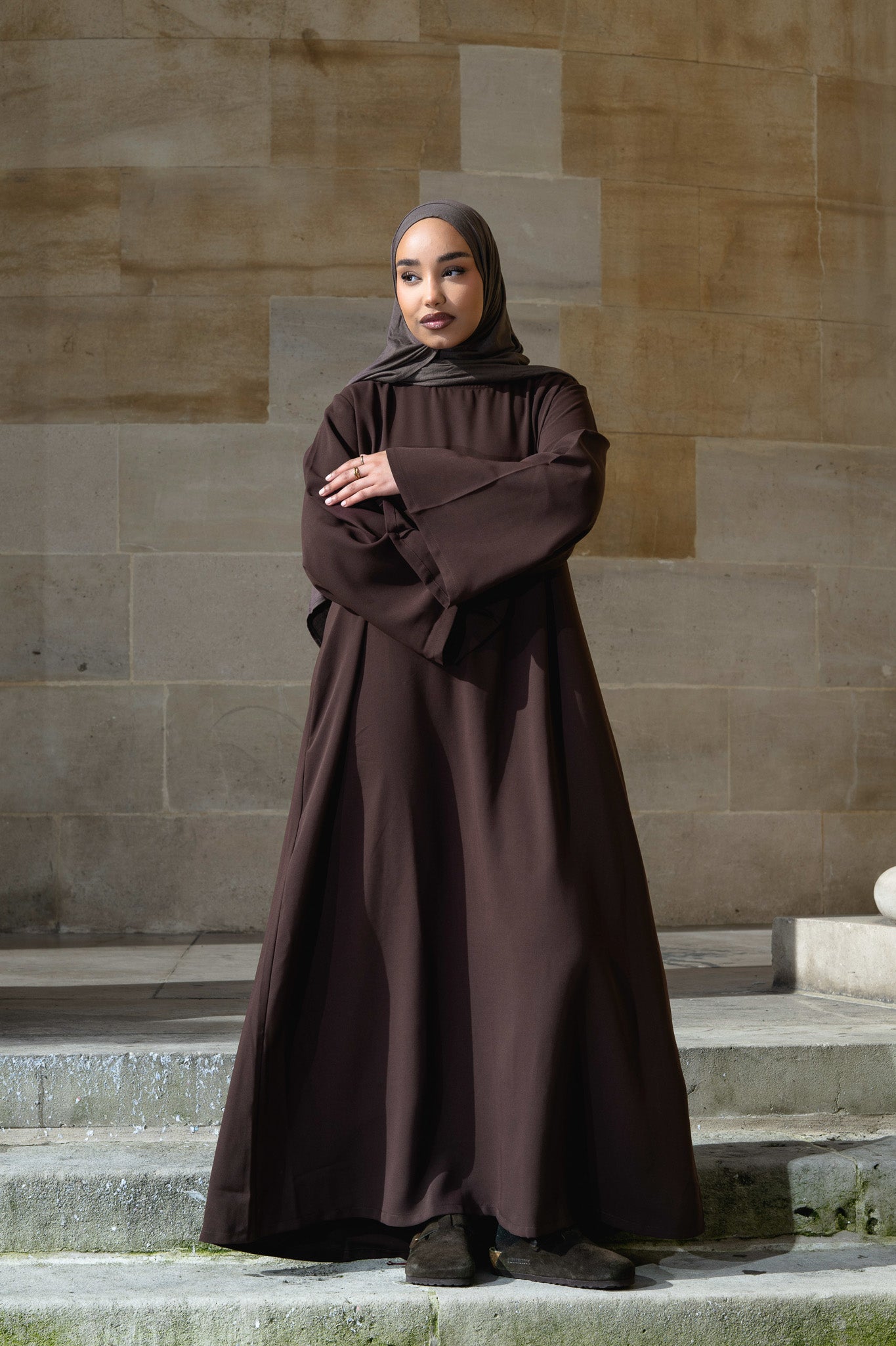 Espresso Spanish Sleeve Abaya