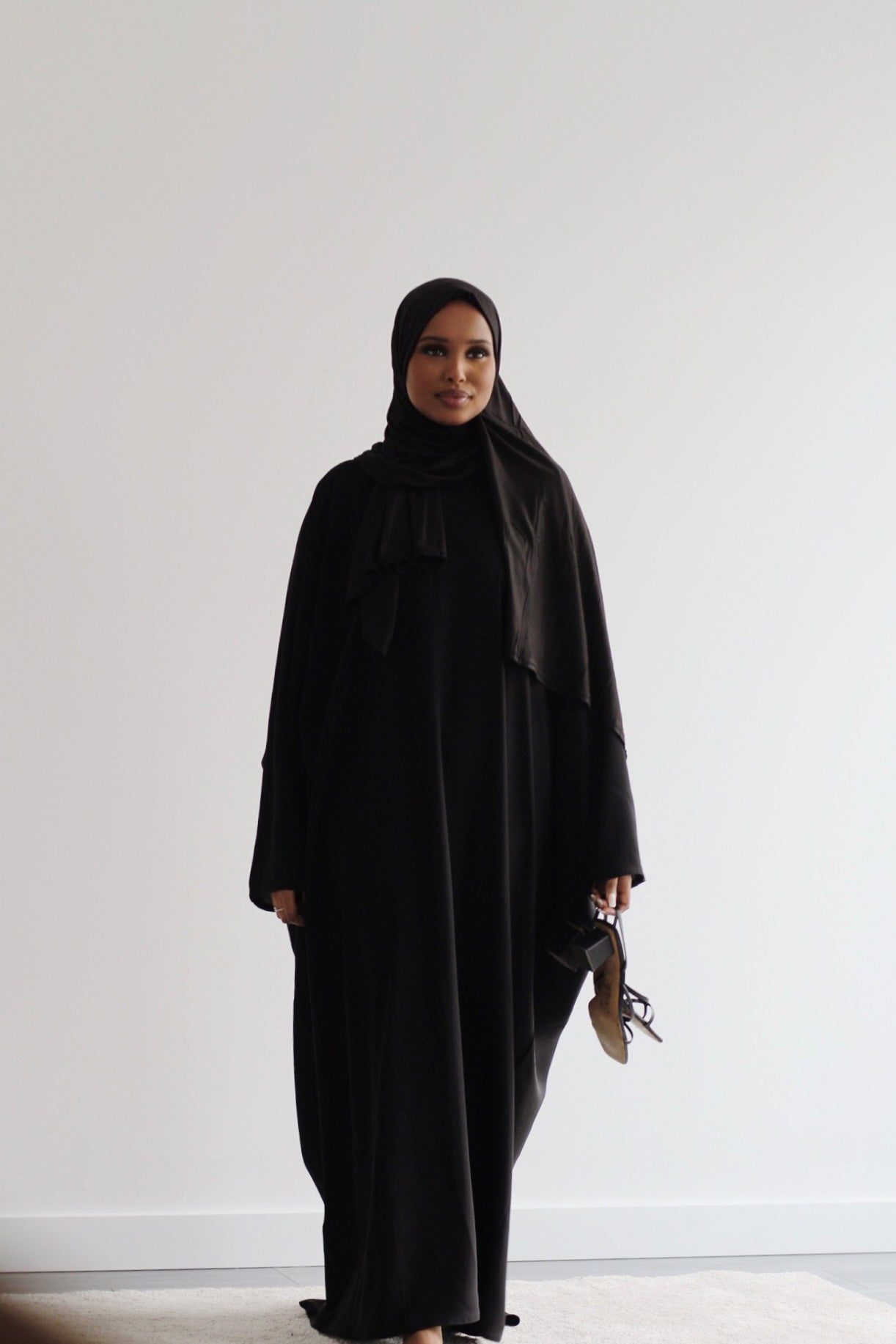 Butterfly Black Abaya - HAWAA Clothing UK