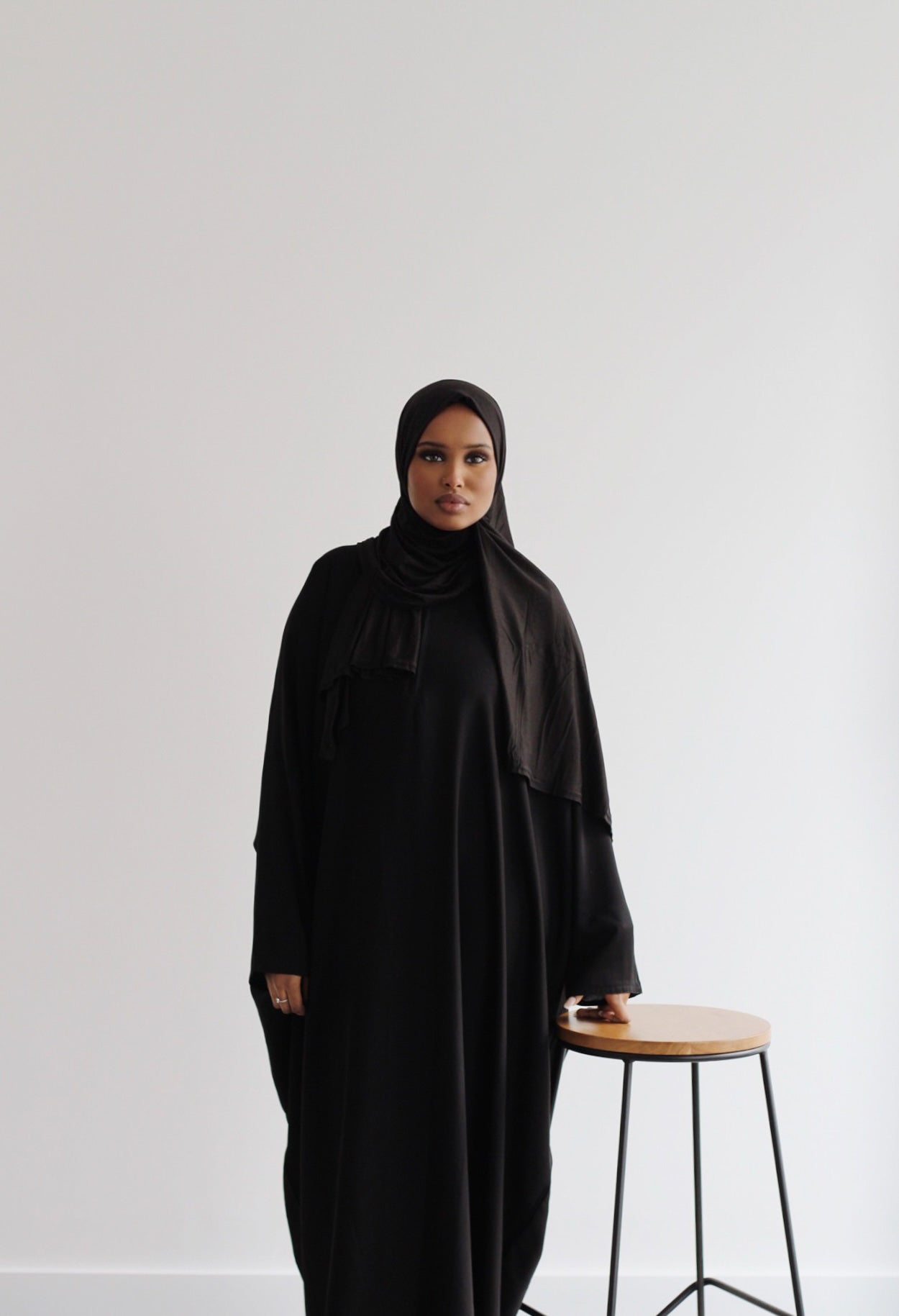 Butterfly Black Abaya - HAWAA Clothing UK