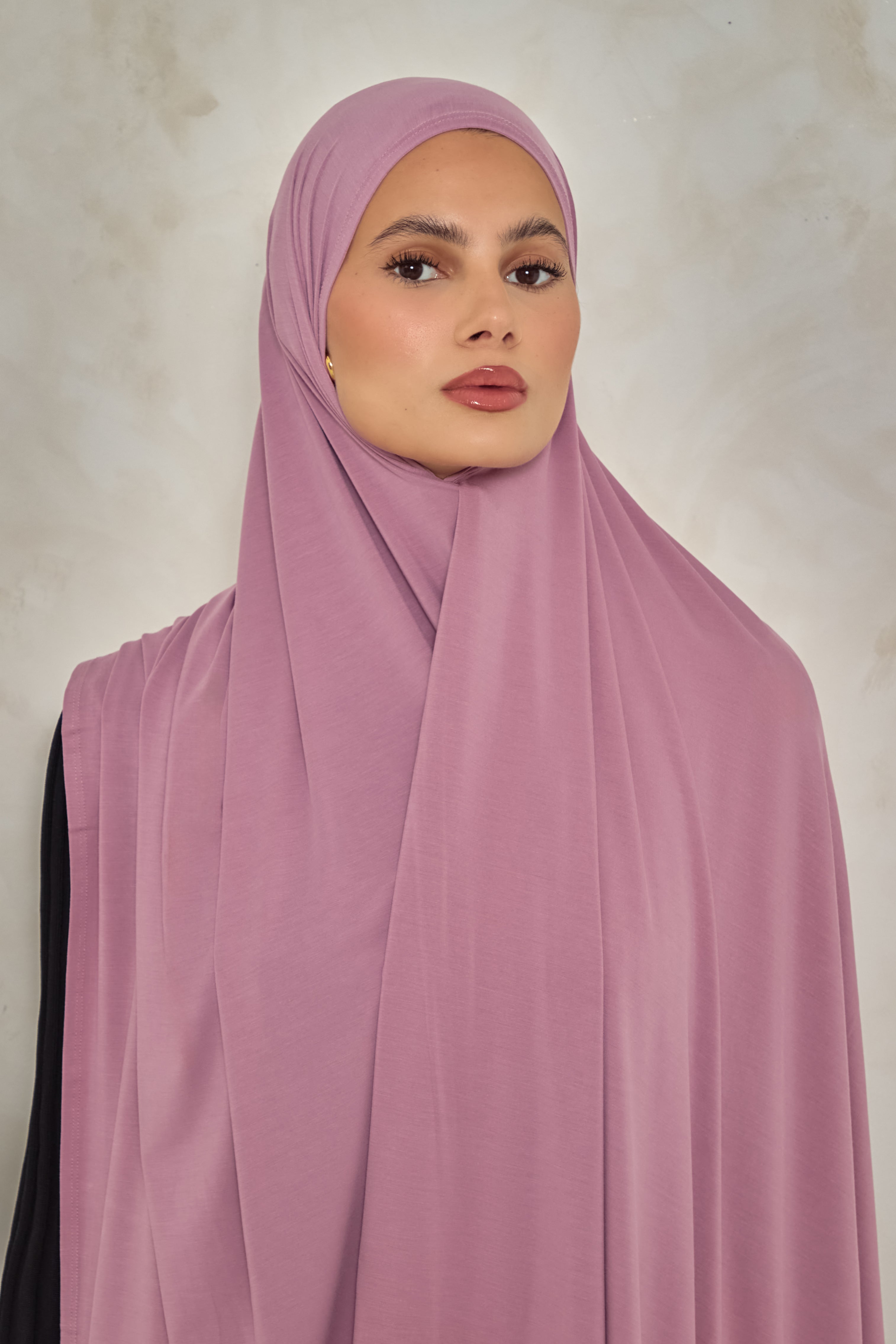 Mauve Bamboo Jersey Hijab