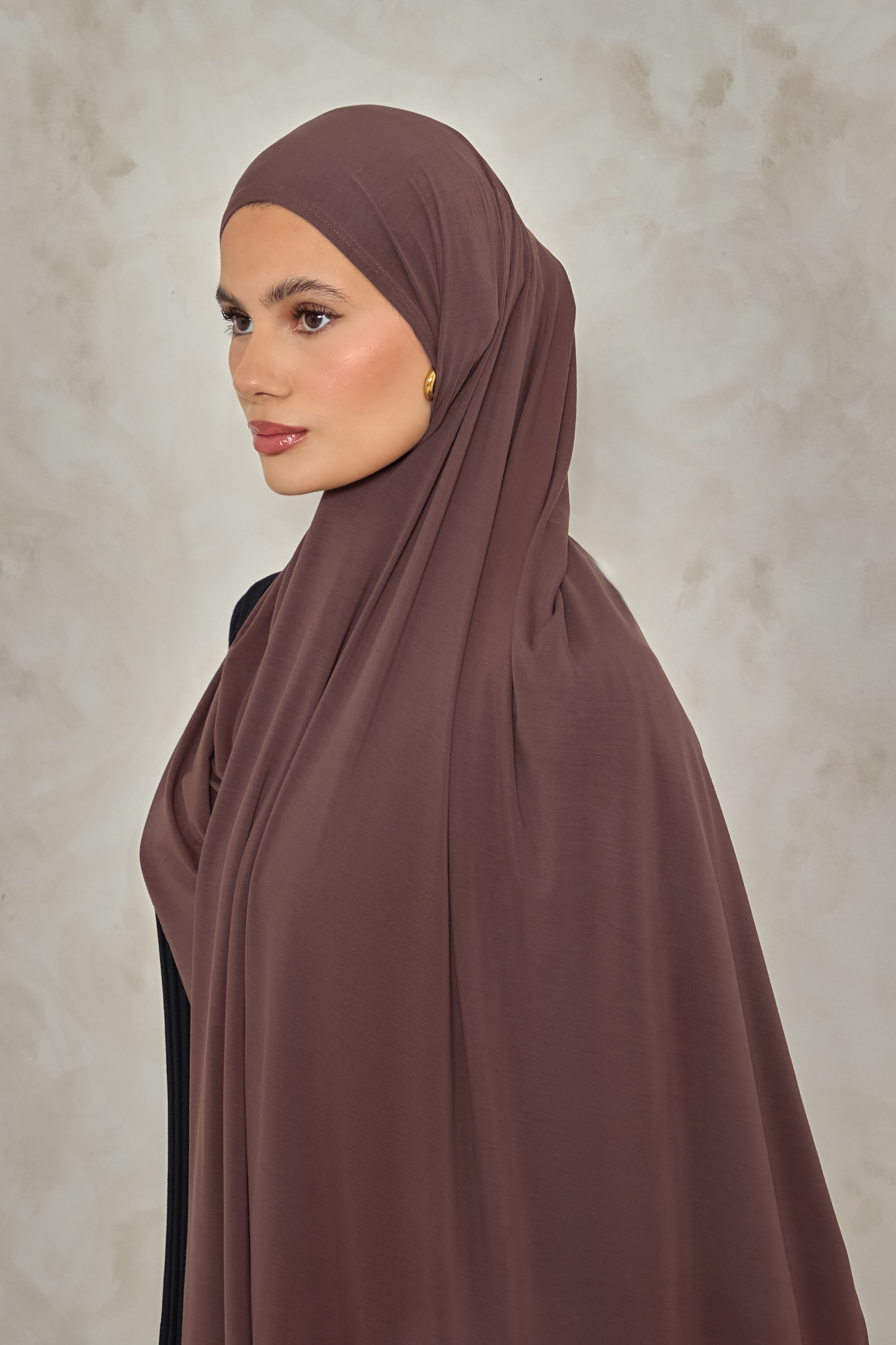 Mocha Bamboo Jersey Hijab