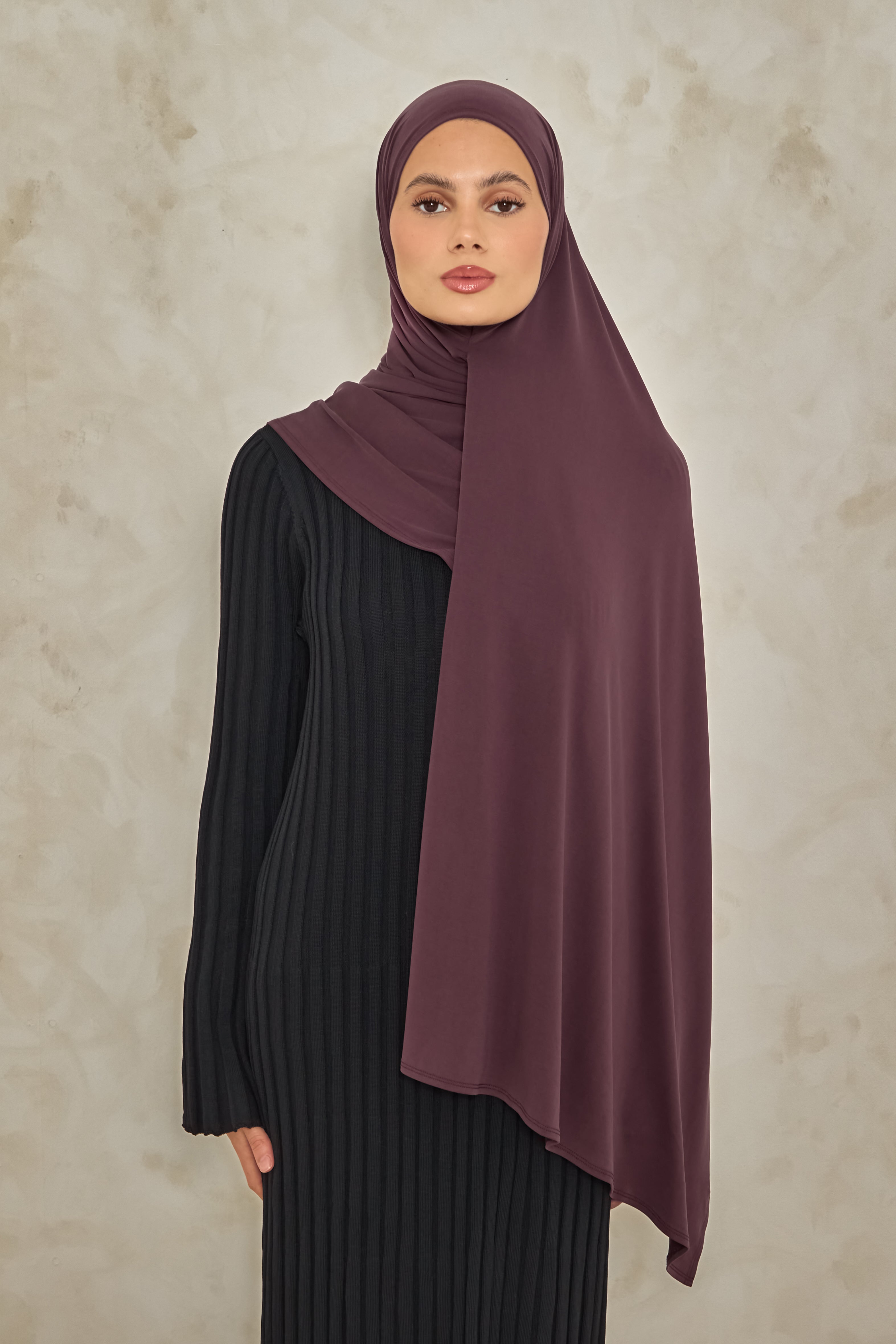 Plum Cloud Jersey Hijab