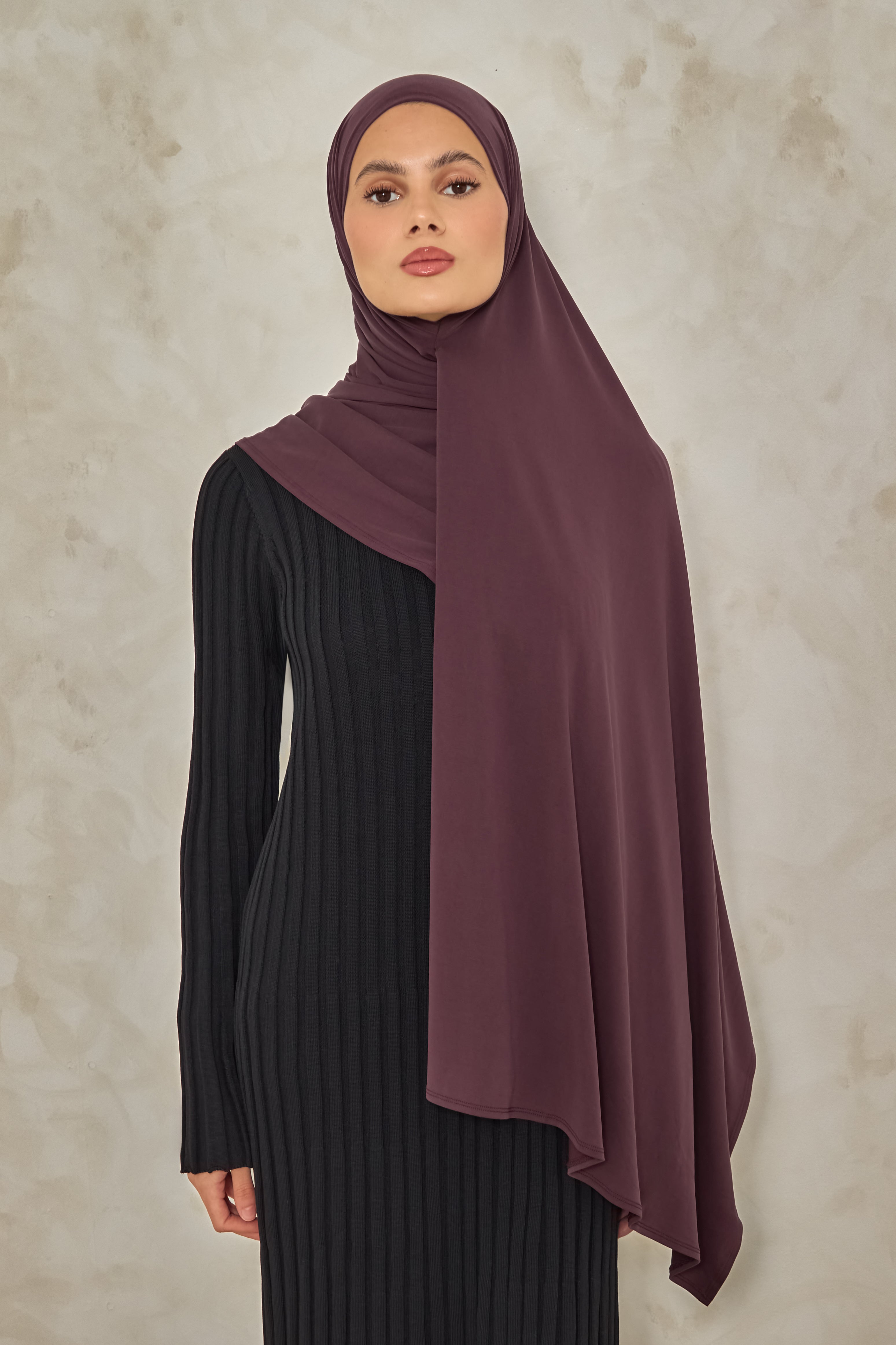 Plum Cloud Jersey Hijab