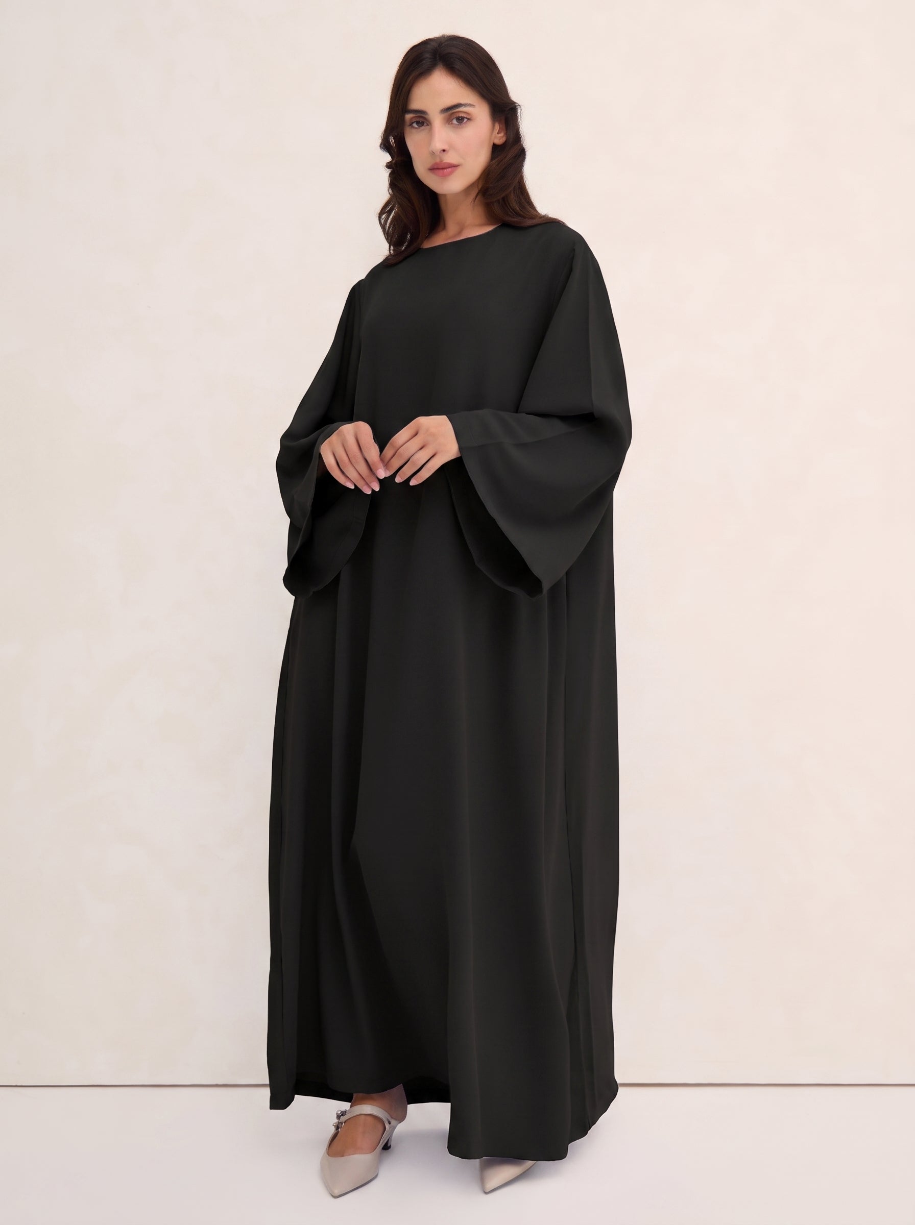 Black Spanish Sleeve Abaya
