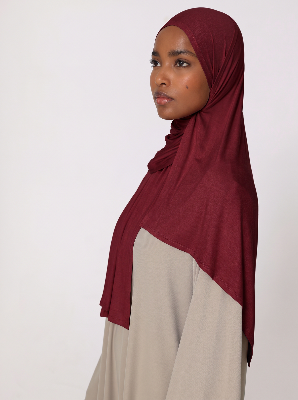 Cranberry Cotton Jersey Hijab