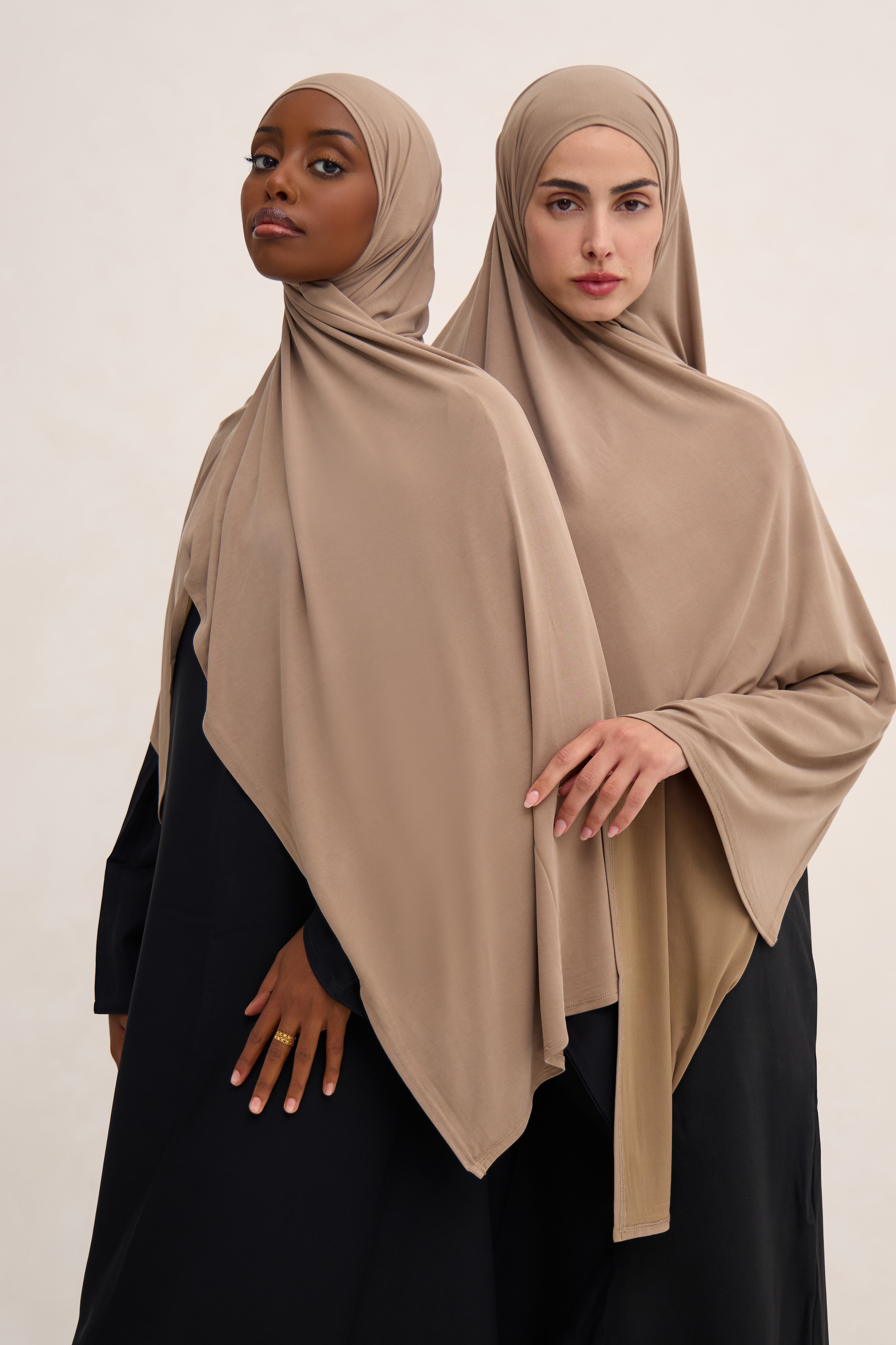 Taupe Cloud Jersey Hijab